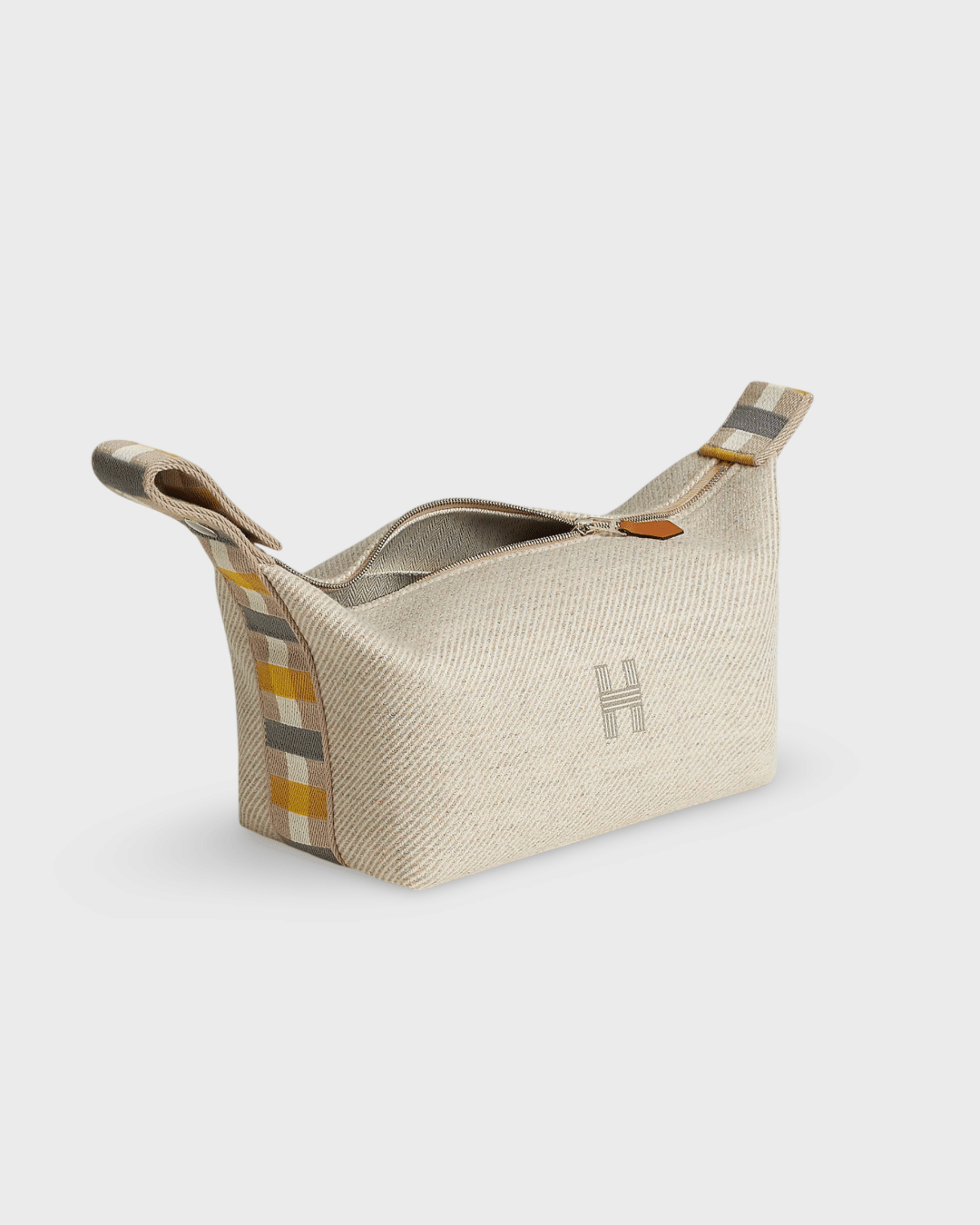 Hermes Bride A Brac Au Carre Natte Wool Small Model case Seigle