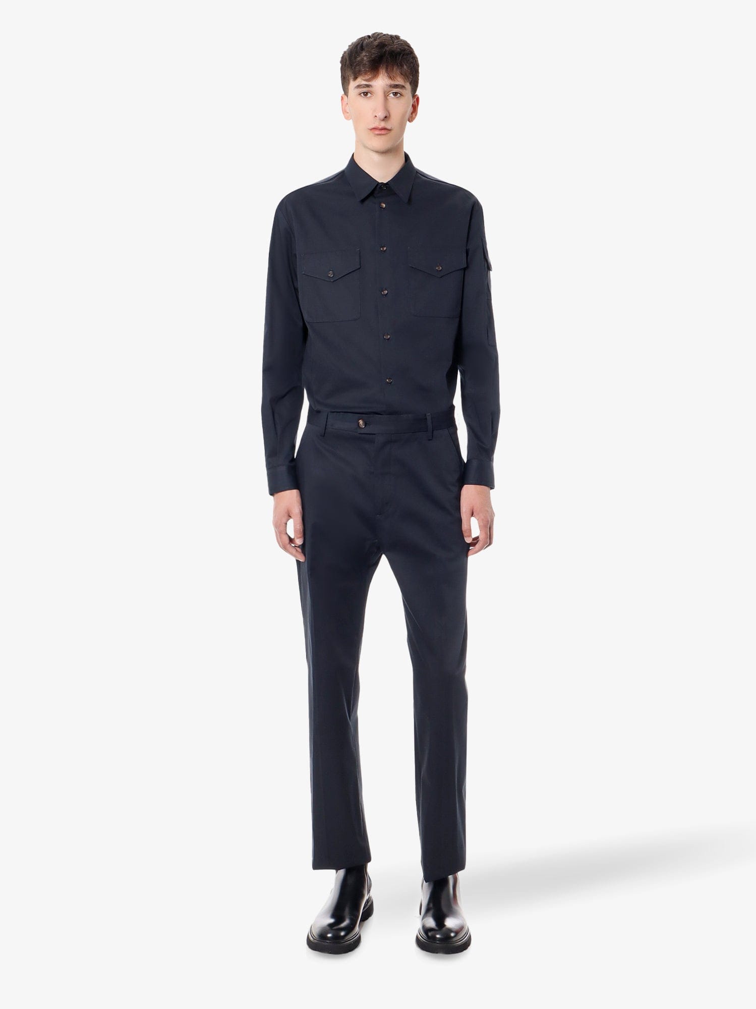 Alexander McQueen Cotton trouser with logo detail