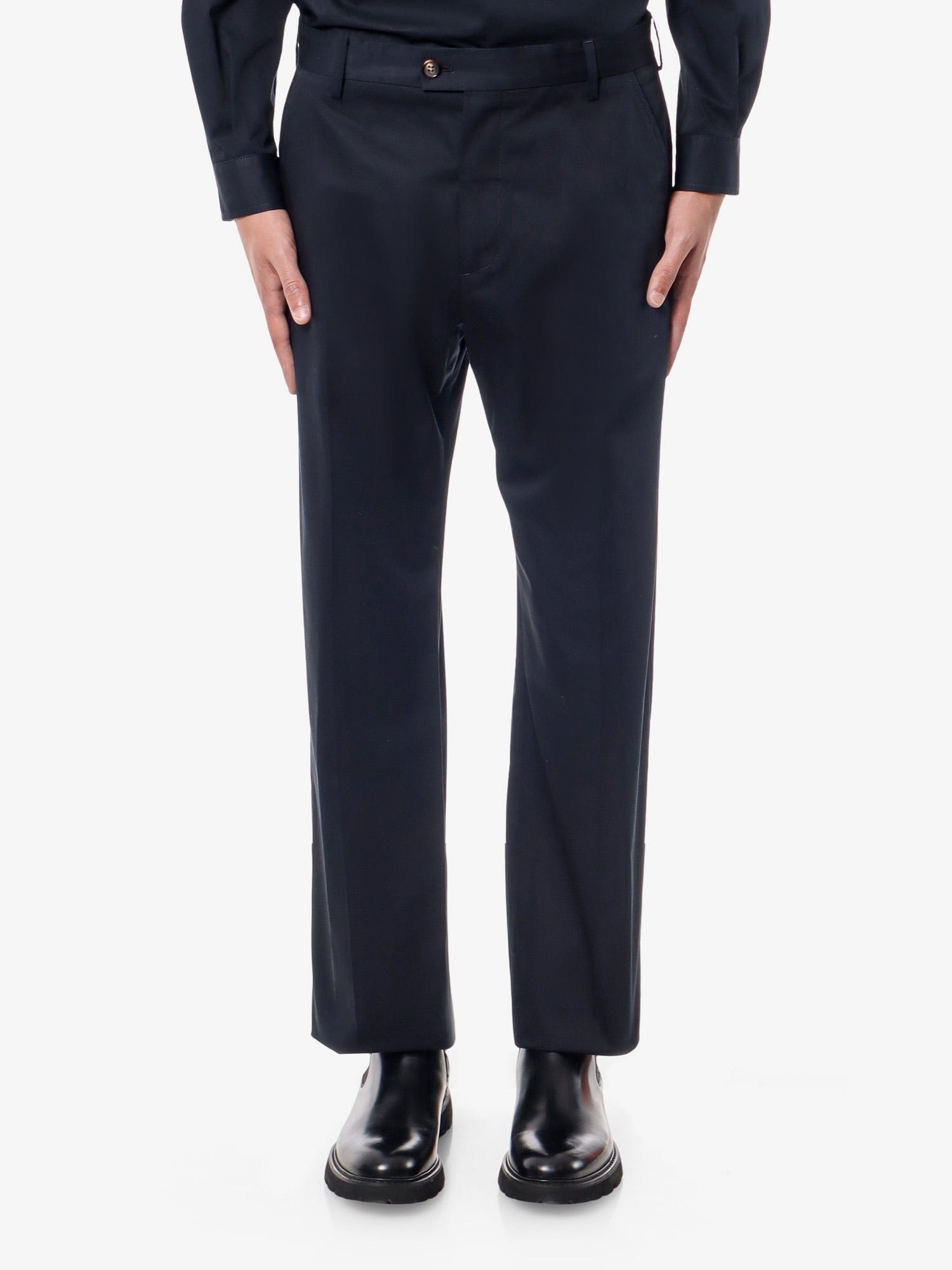 Alexander McQueen Cotton trouser with logo detail