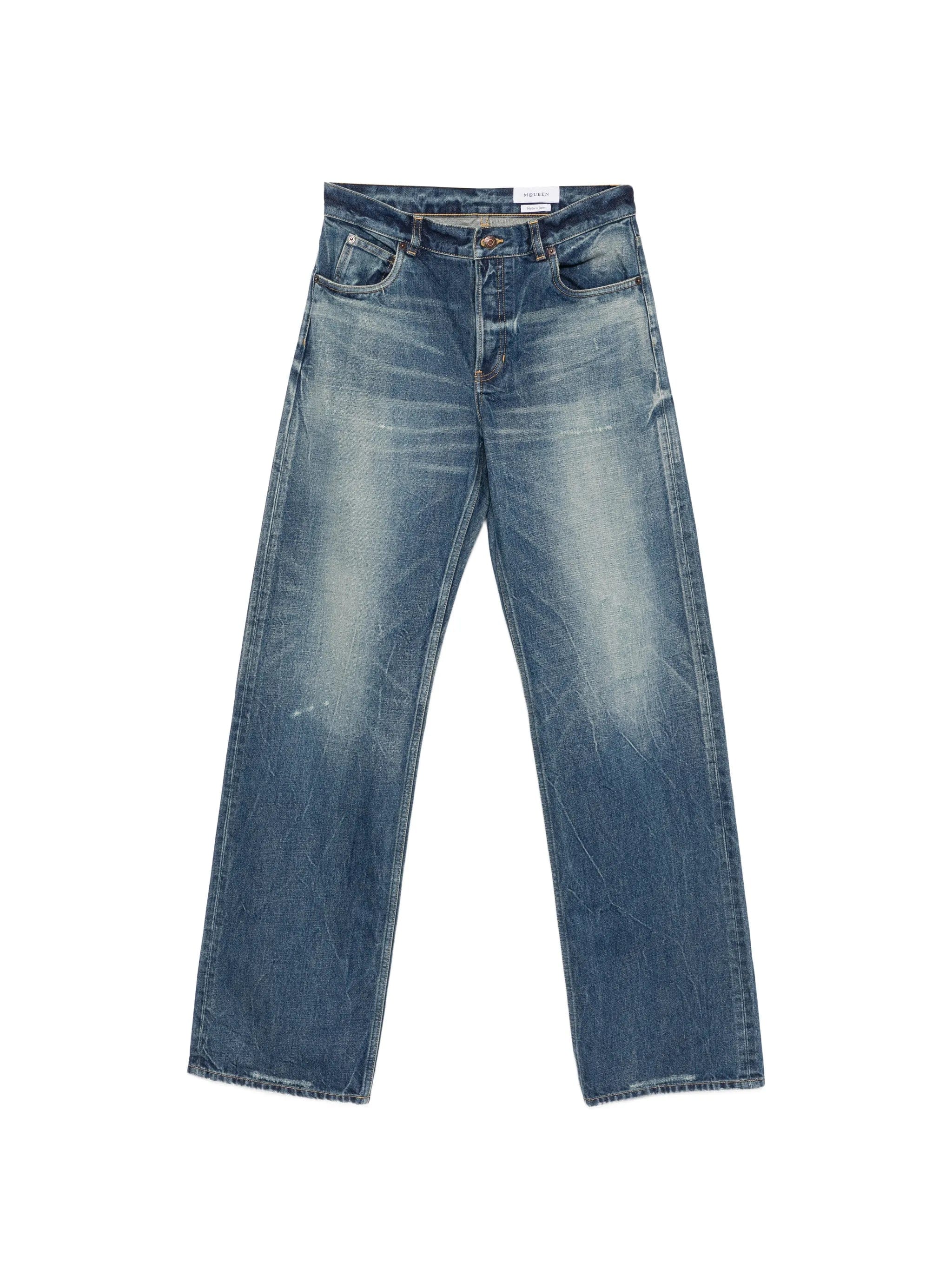 Alexander McQueen cotton washed jeans