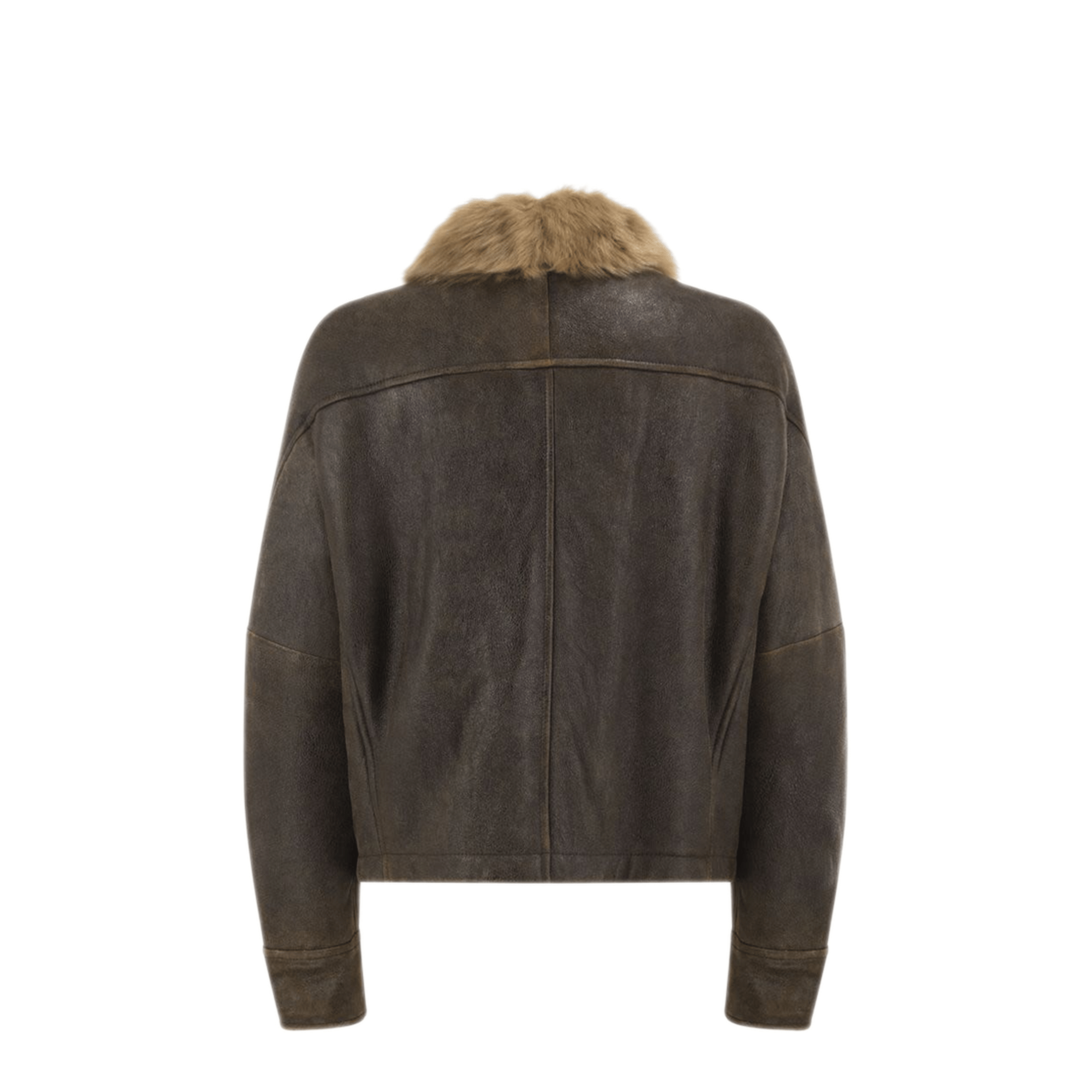 Brunello Cucinelli Sheepskin Jacket With Fur Collar