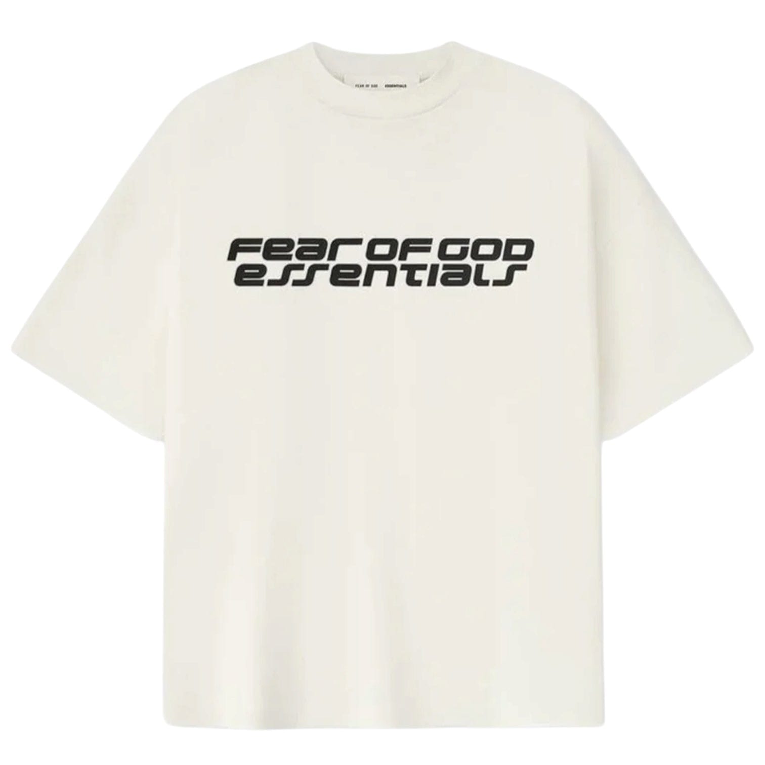 Fear Of God Essentials Ponte 90’s T-Shirt Ivory with Reflective Logo (FW25)