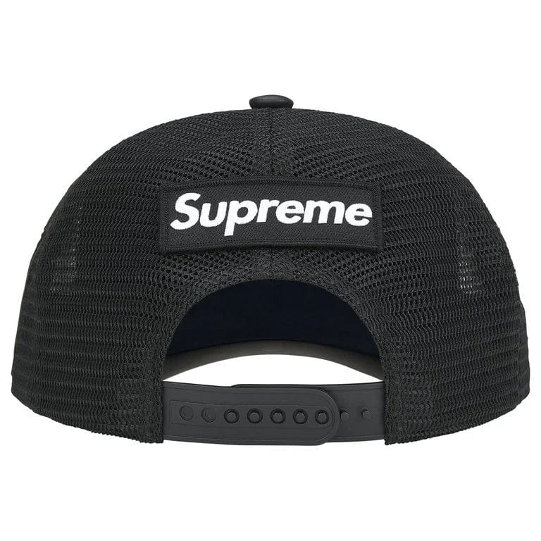 Supreme x Vanson Spider - Man Mesh Back 6 - Panel Cap (Black)