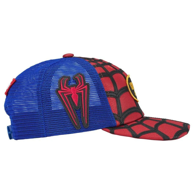 Supreme x Vanson Spider - Man Mesh Back 6 - Panel Cap (Red)