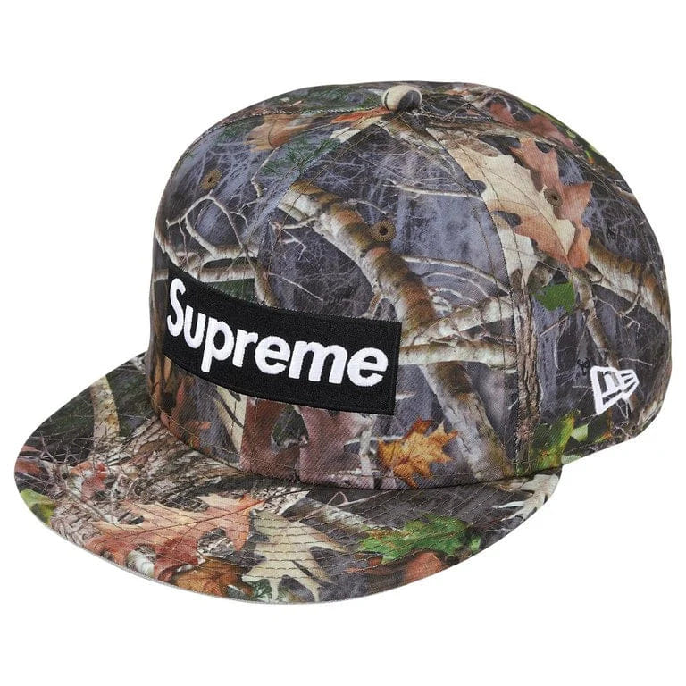 Supreme Ghostface Box Logo New Era Fitted Hat (TrueTimber Kanati Camo)