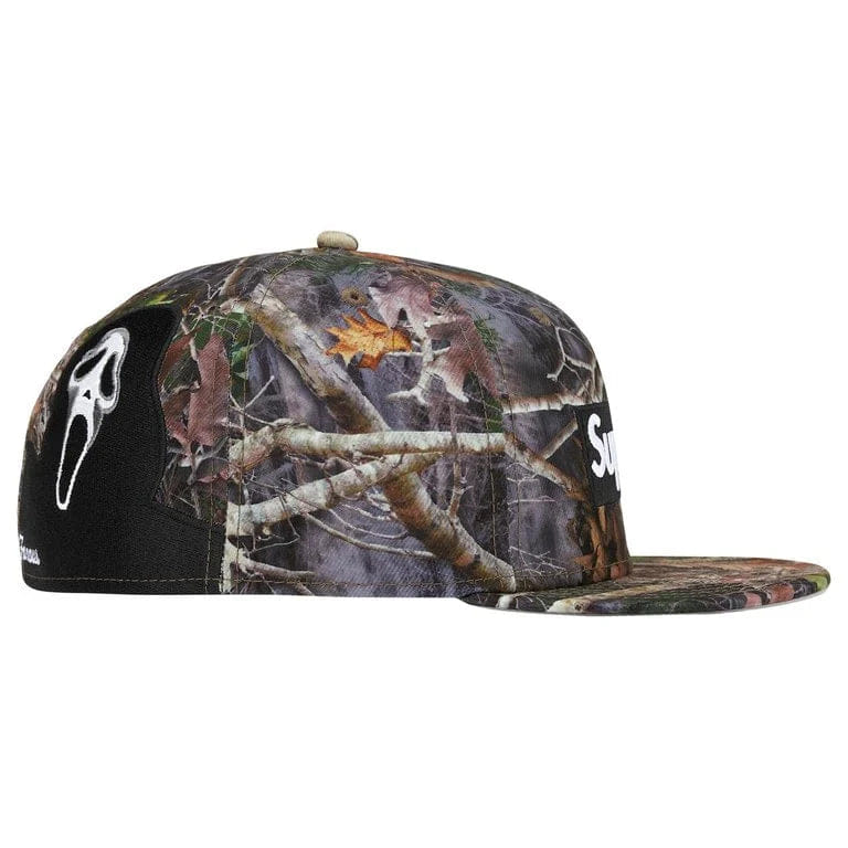 Supreme Ghostface Box Logo New Era Fitted Hat (TrueTimber Kanati Camo)