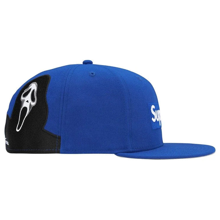 Supreme Ghostface Box Logo New Era Fitted Hat (Royal)
