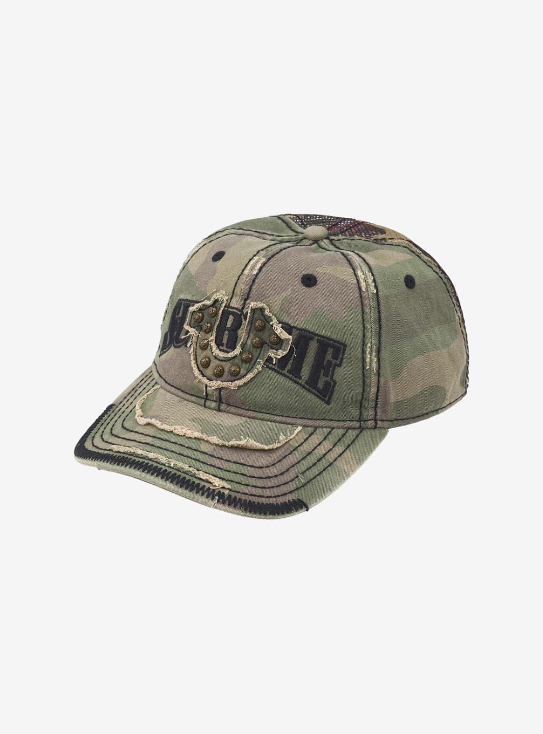 Supreme True Religion Mesh Back 6 - Panel Olive Camo