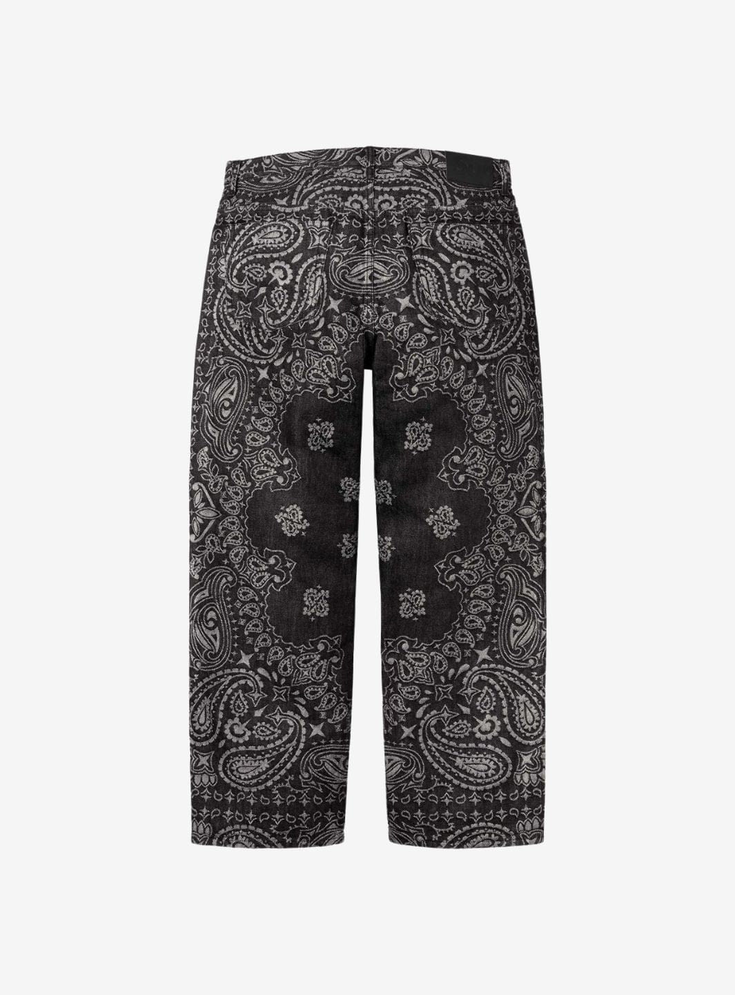 Supreme Bandana Jacquard Baggy Jeans Black