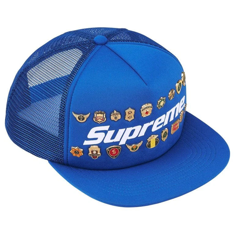 Supreme Pins Mesh Back 5 - Panel Hat (Blue)
