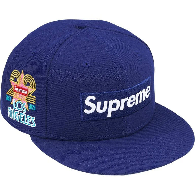 Supreme LA Shop Box Logo New Era Fitted Cap Royal