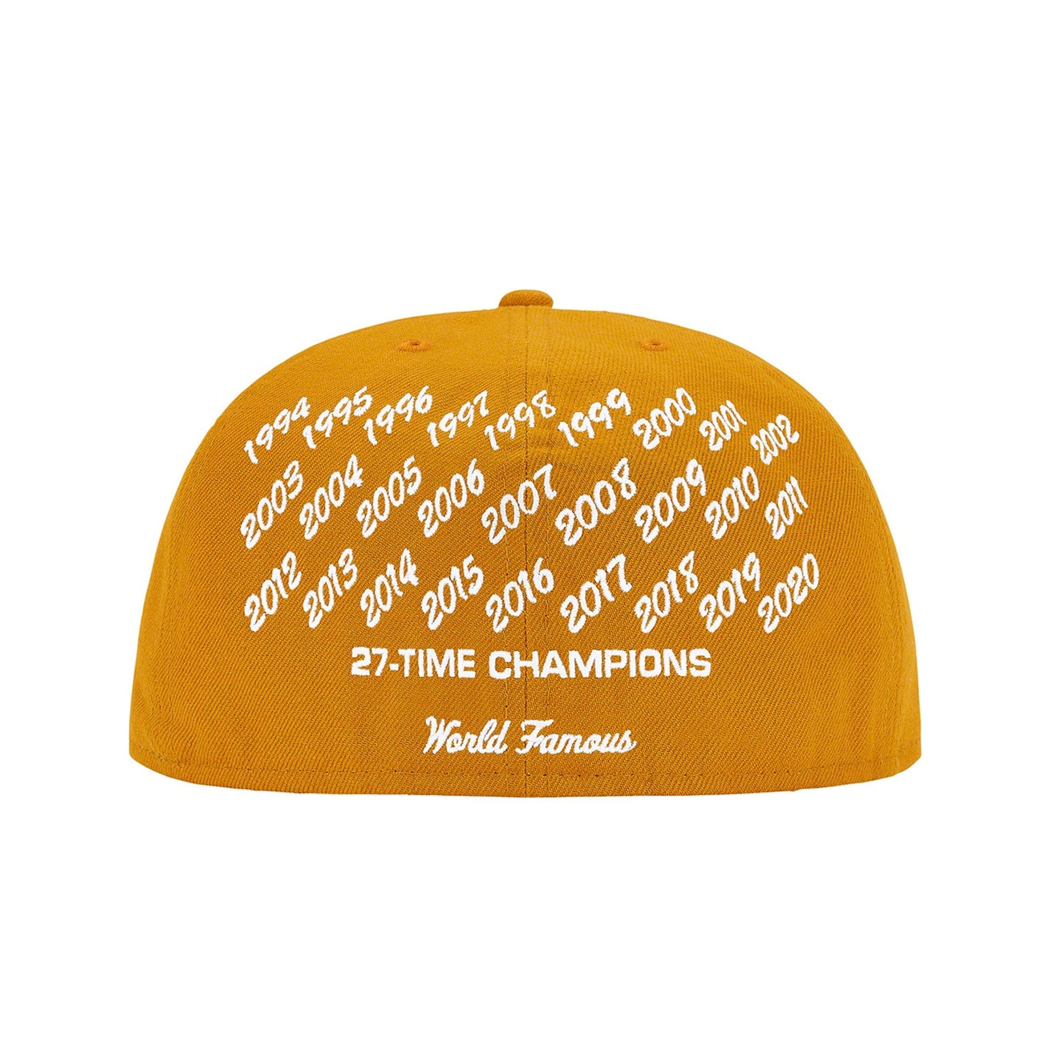 Supreme Champions Box Logo New Era Cap Wheat (SS21)
