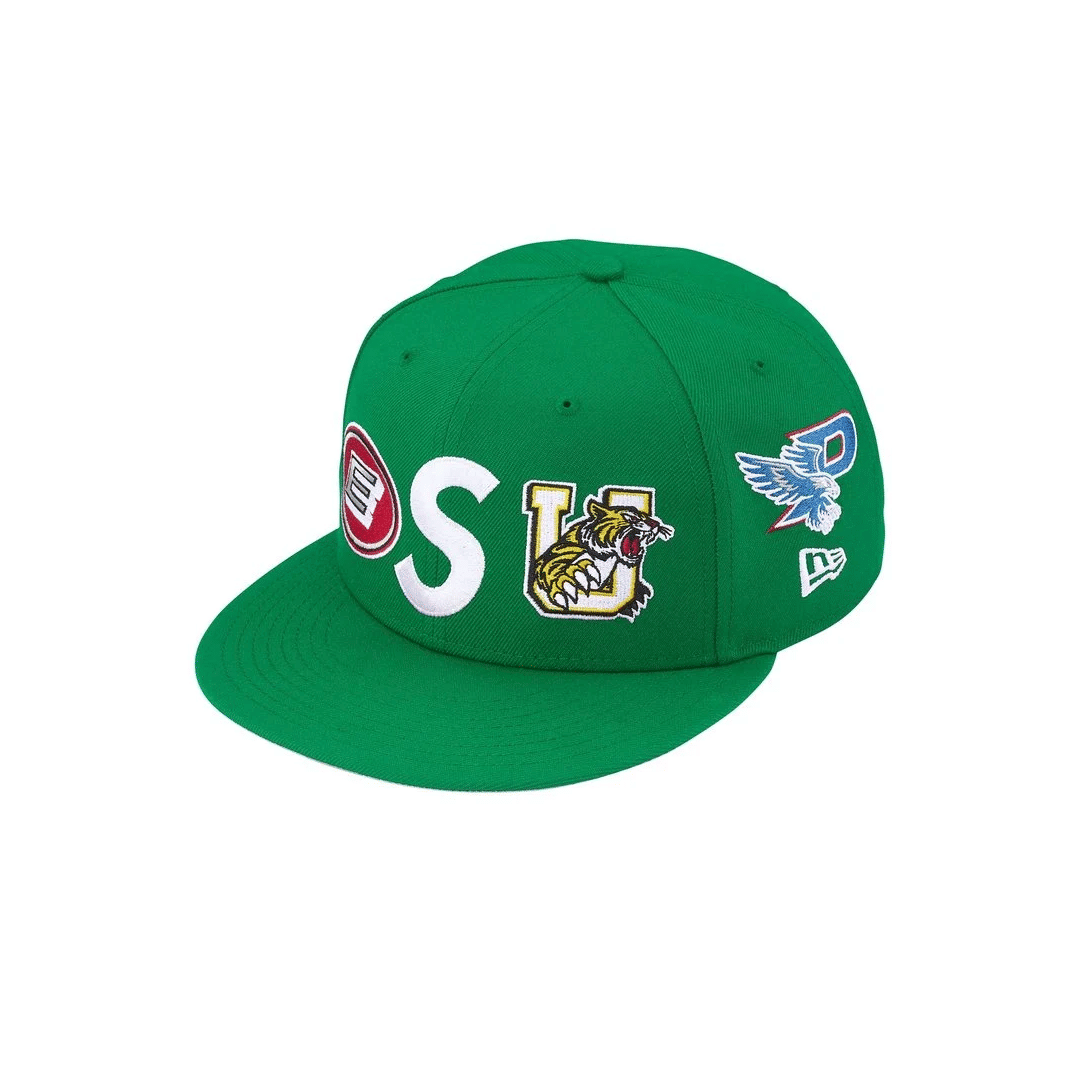 Supreme Mascots S Logo New Era® Fitted Hat Green