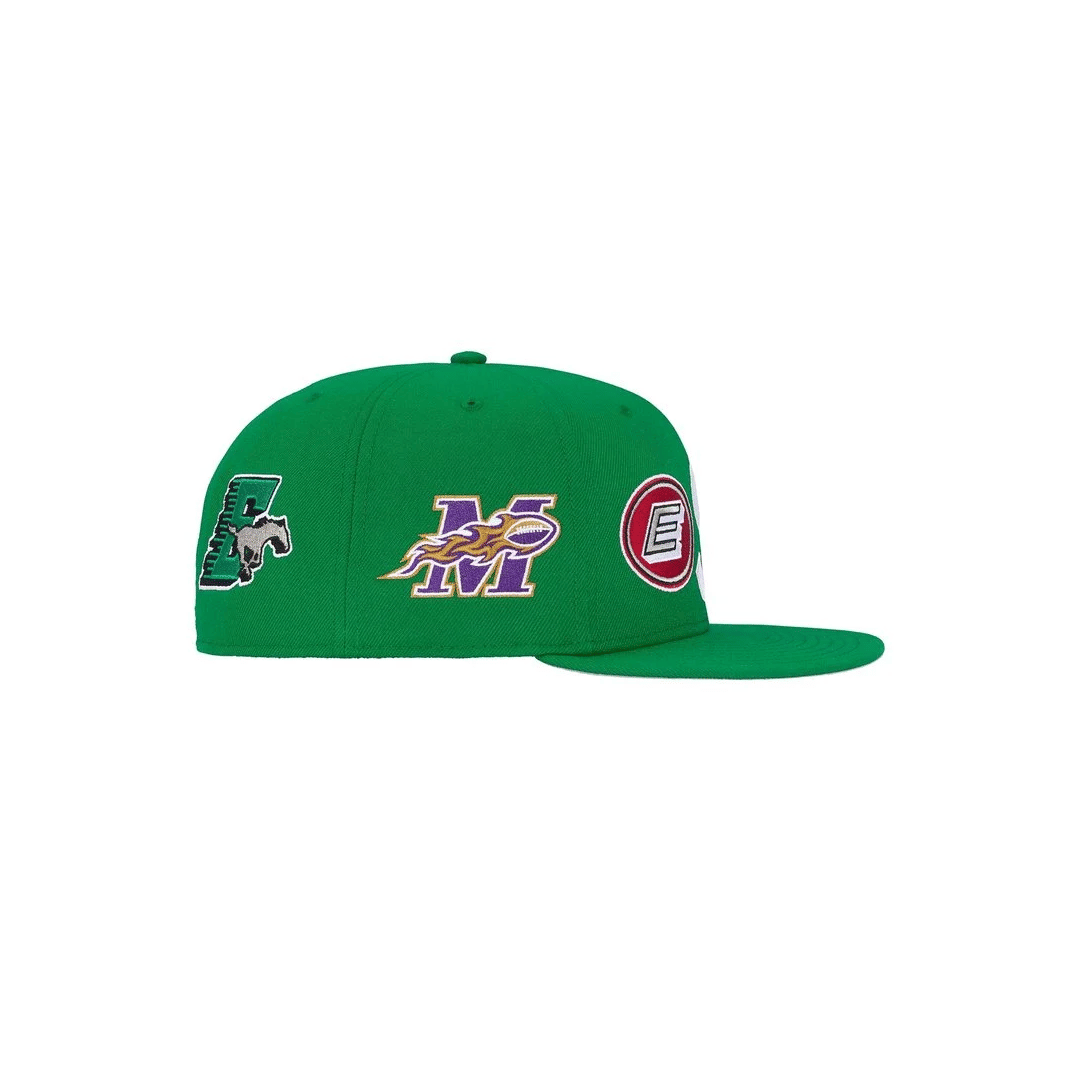 Supreme Mascots S Logo New Era® Fitted Hat Green