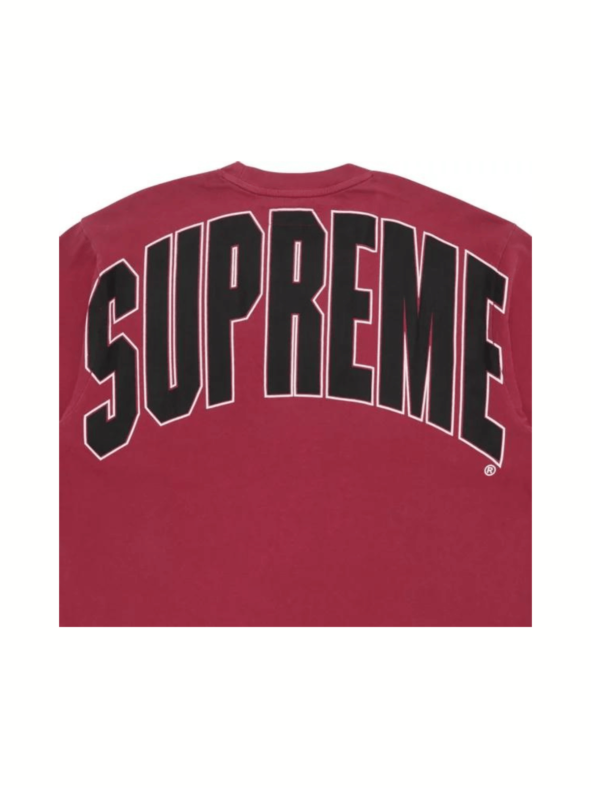 Supreme Cracked Back Arc Short - Sleeve T - Shirt (Red)