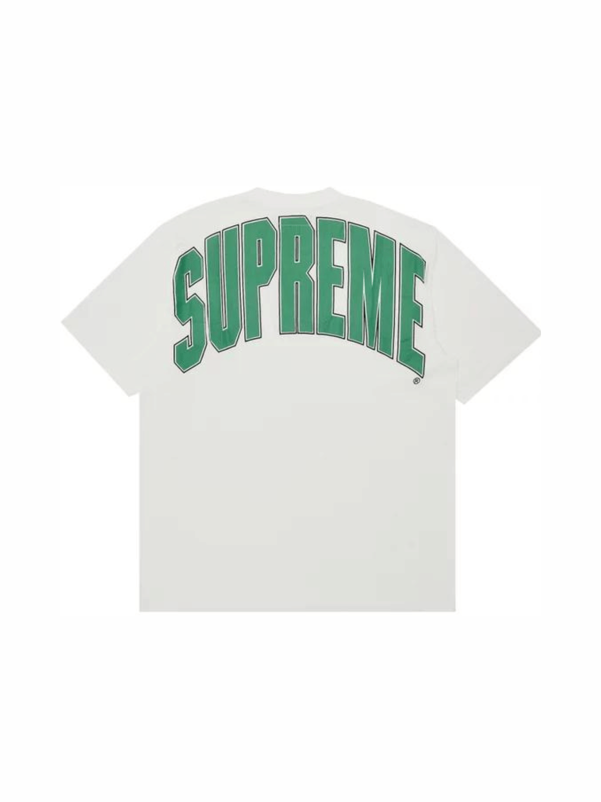 Supreme Cracked Back Arc Short - Sleeve T - Shirt (White)