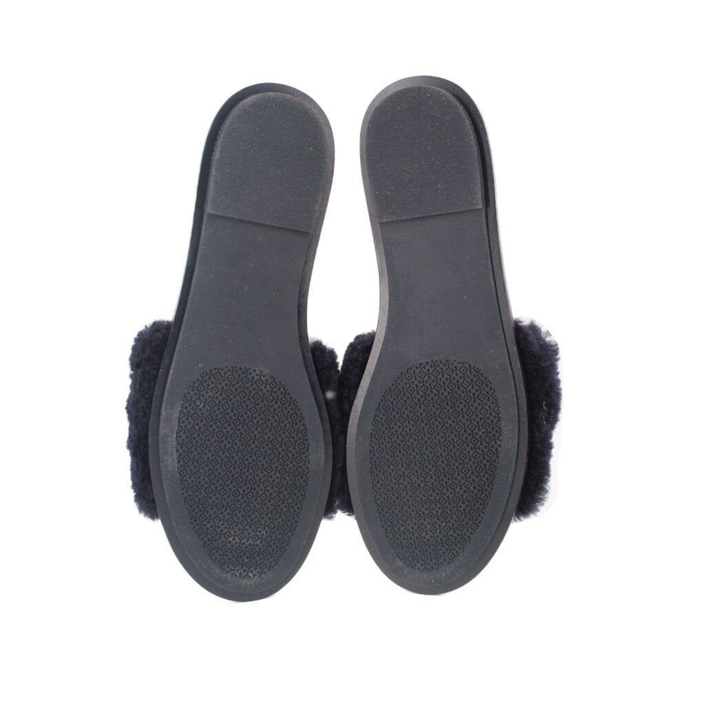Tory Burch SHERPA SANDALS BLACK 8 US
