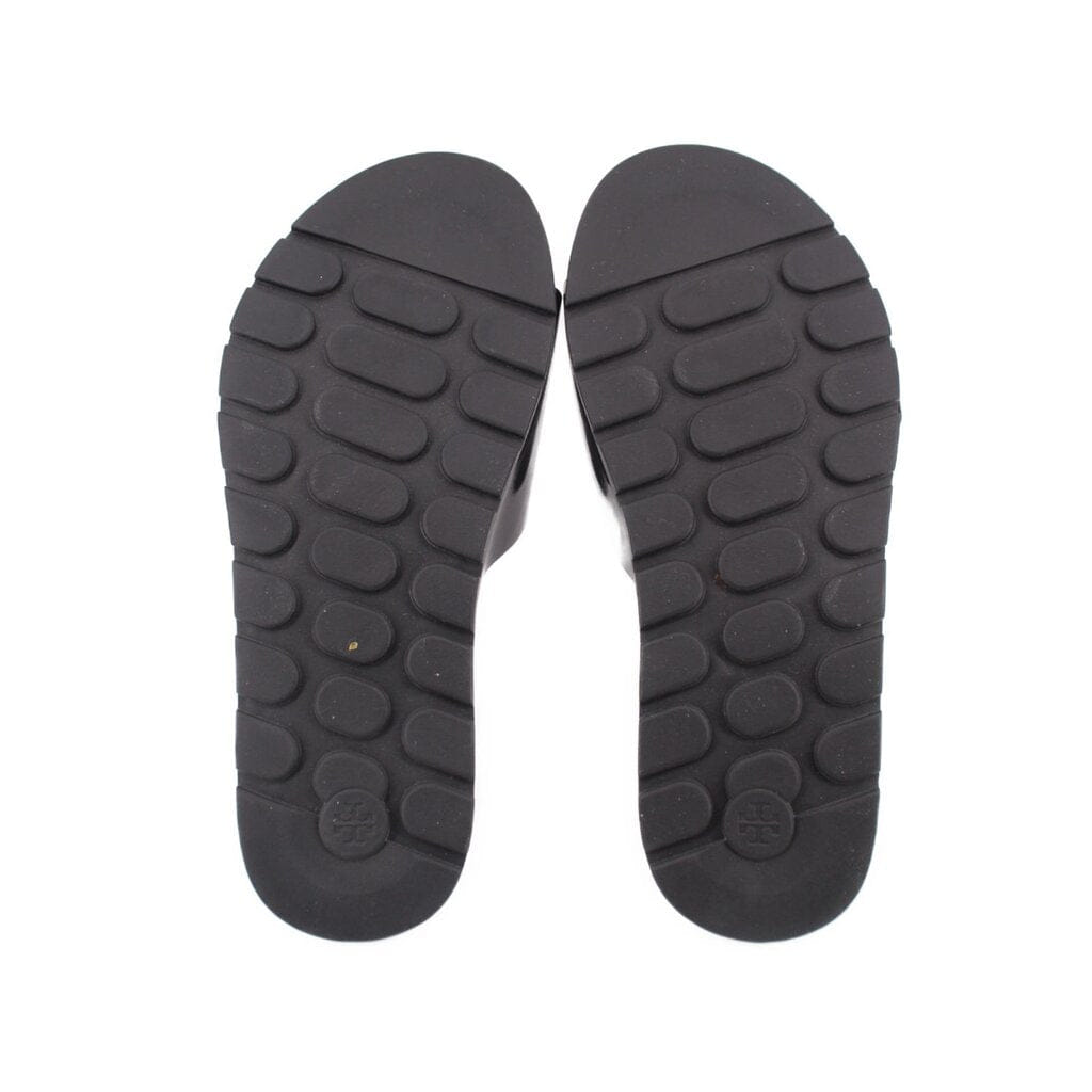 Tory Burch MELLOW SLIDE SANDALS BLACK 7 US