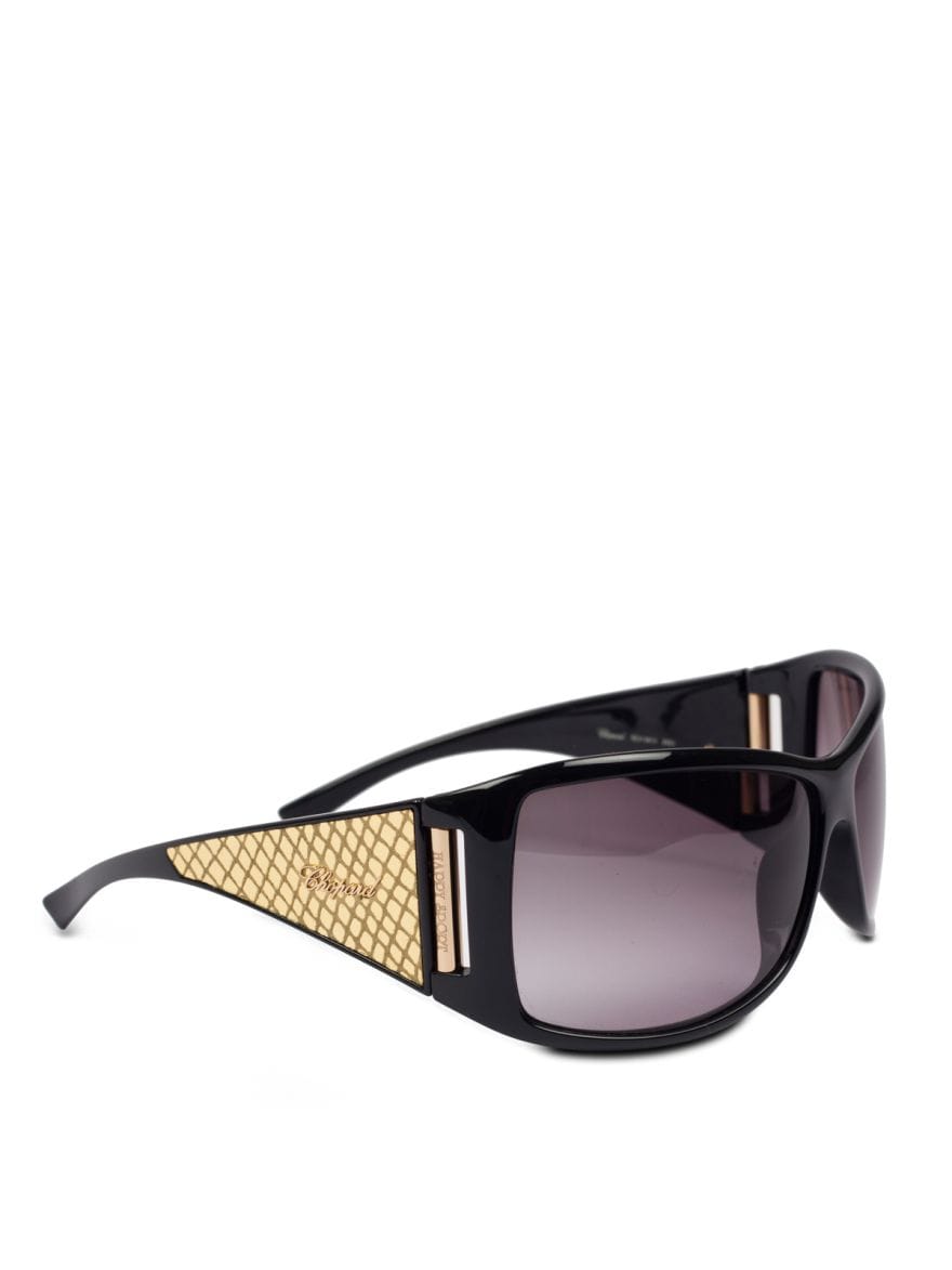 Chopard Black & Gold Embossed Sunglasses