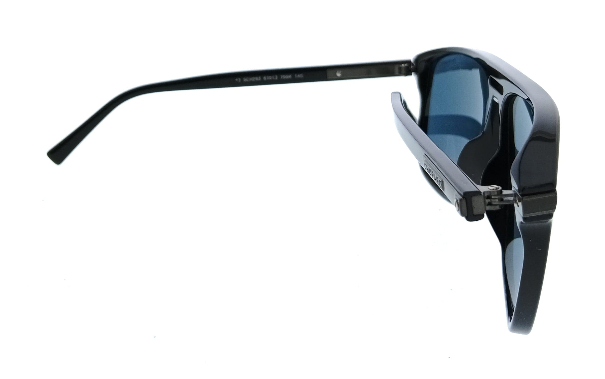 Chopard SCH293 61700K Black Aviator Mens Sunglasses