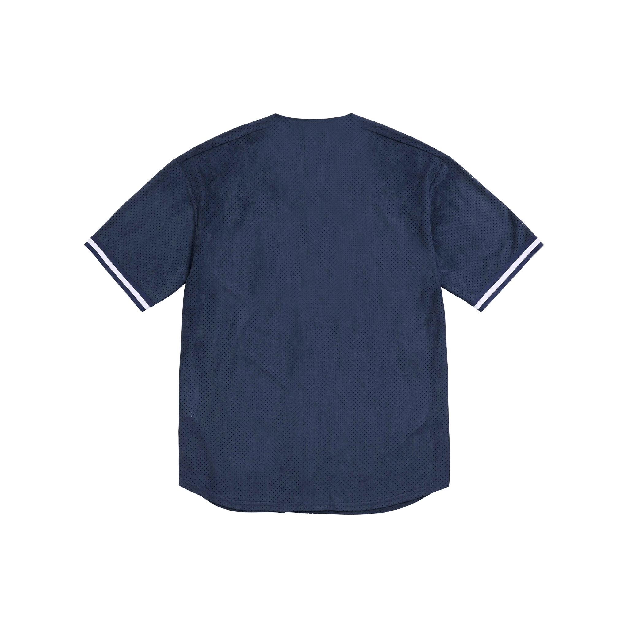 Supreme Ultrasuede Mesh Baseball Jersey Navy (SS24)