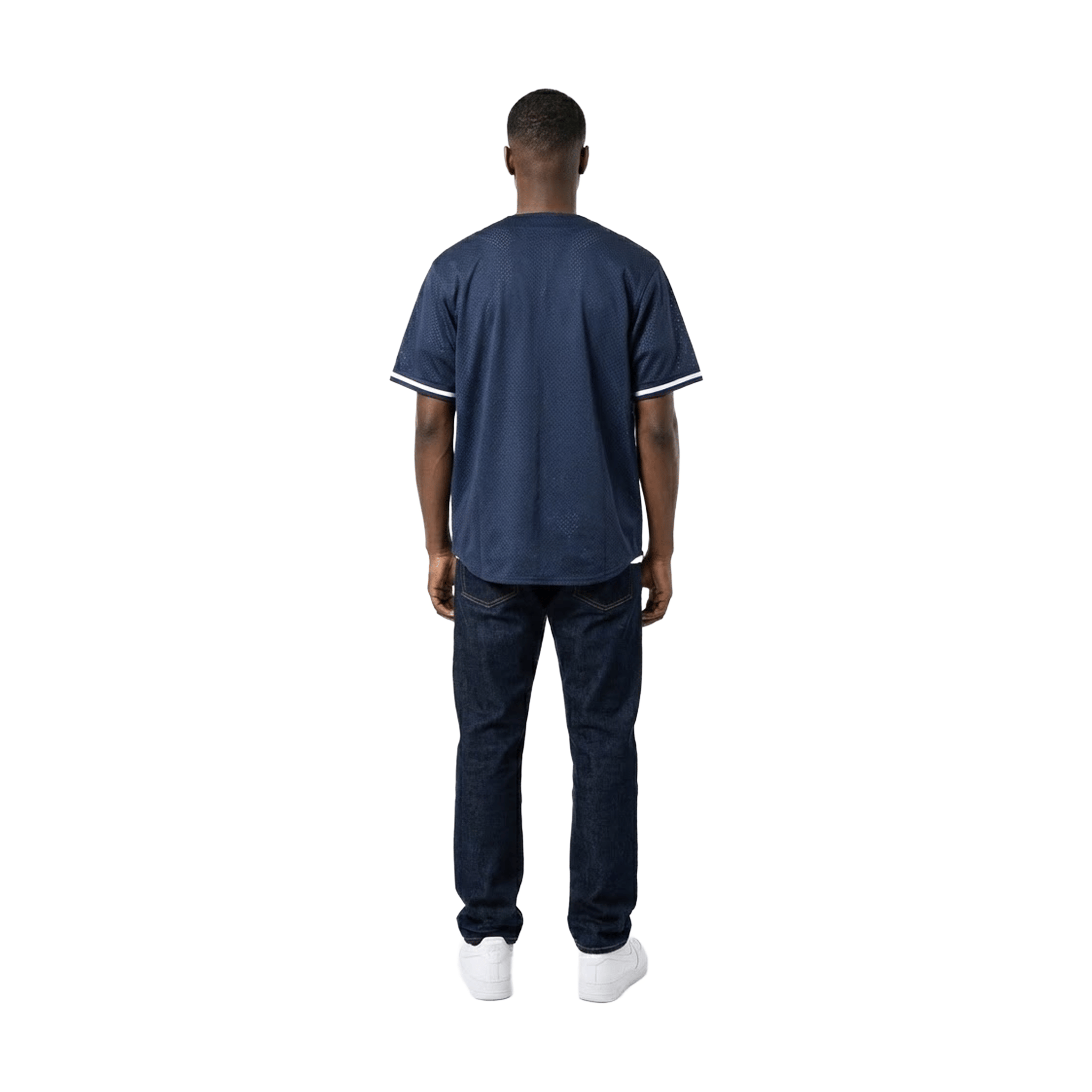 Supreme Ultrasuede Mesh Baseball Jersey Navy (SS24)