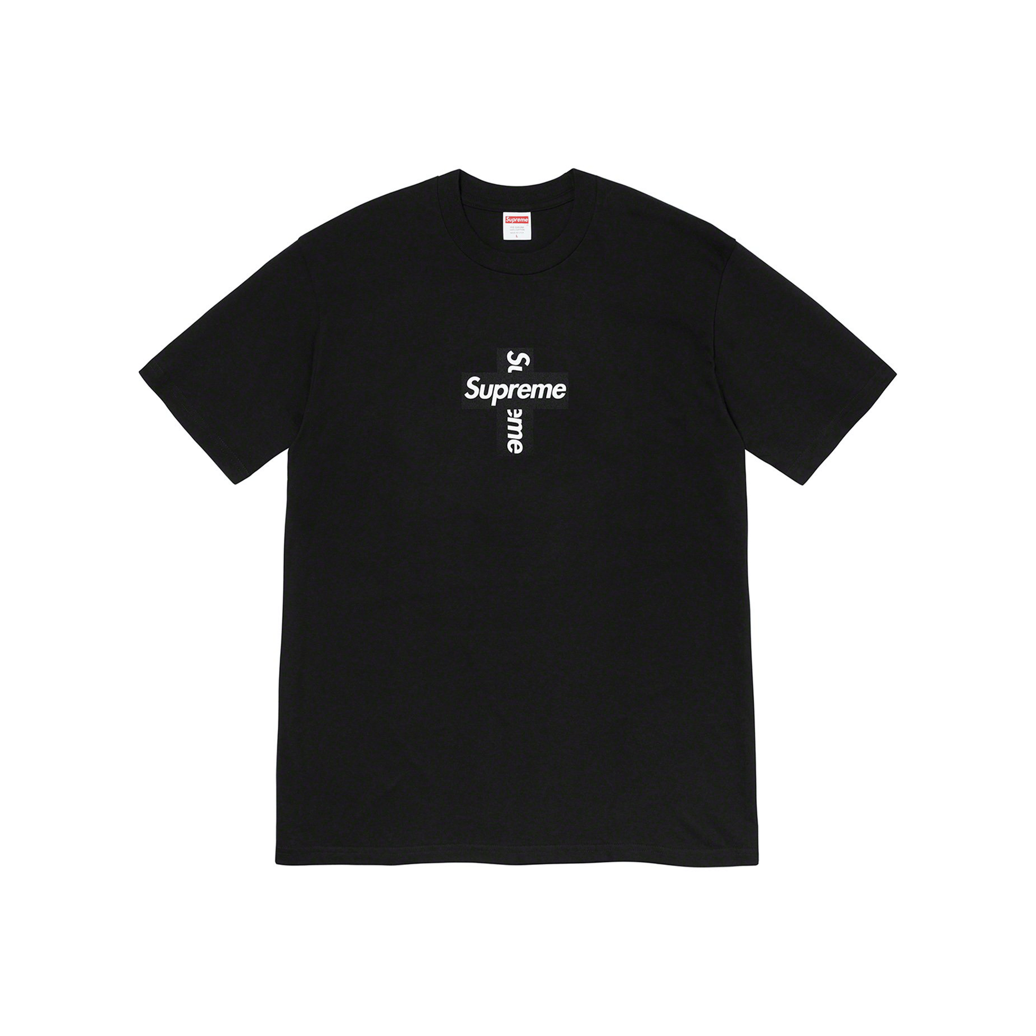 Supreme Cross Box Logo T-Shirt Black (FW20)