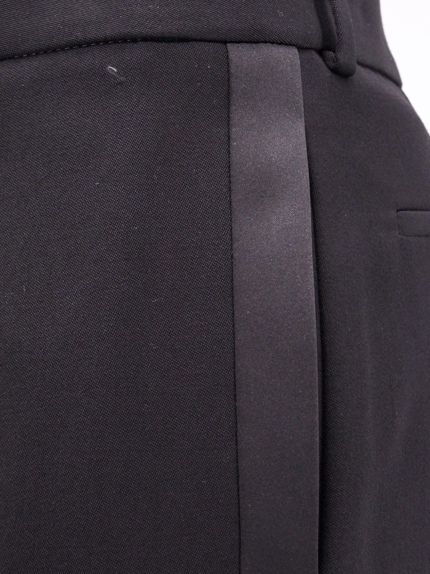 Saint Laurent Tuxedo wool trouser with satin side band