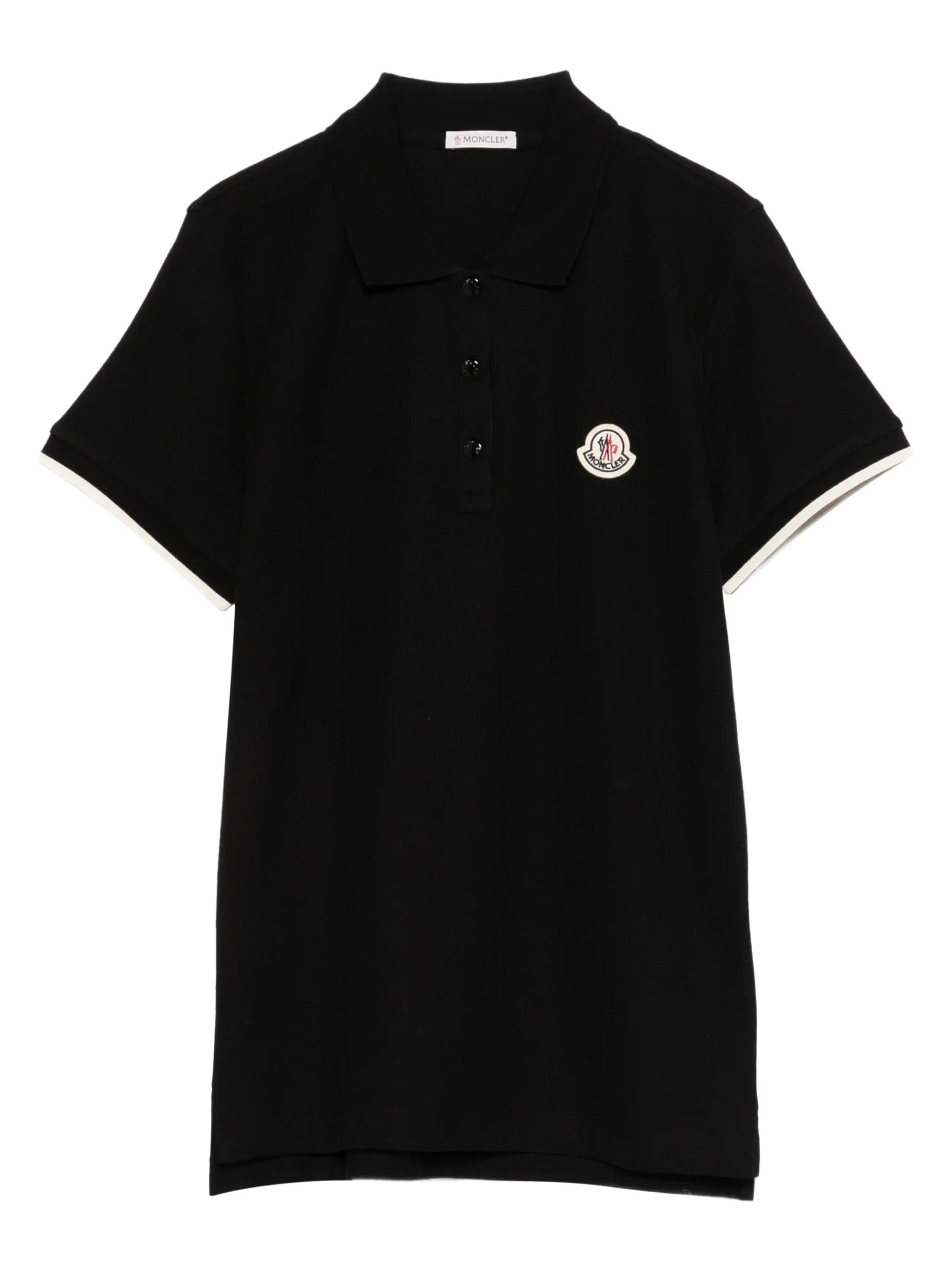 Moncler logo - patch polo shirt