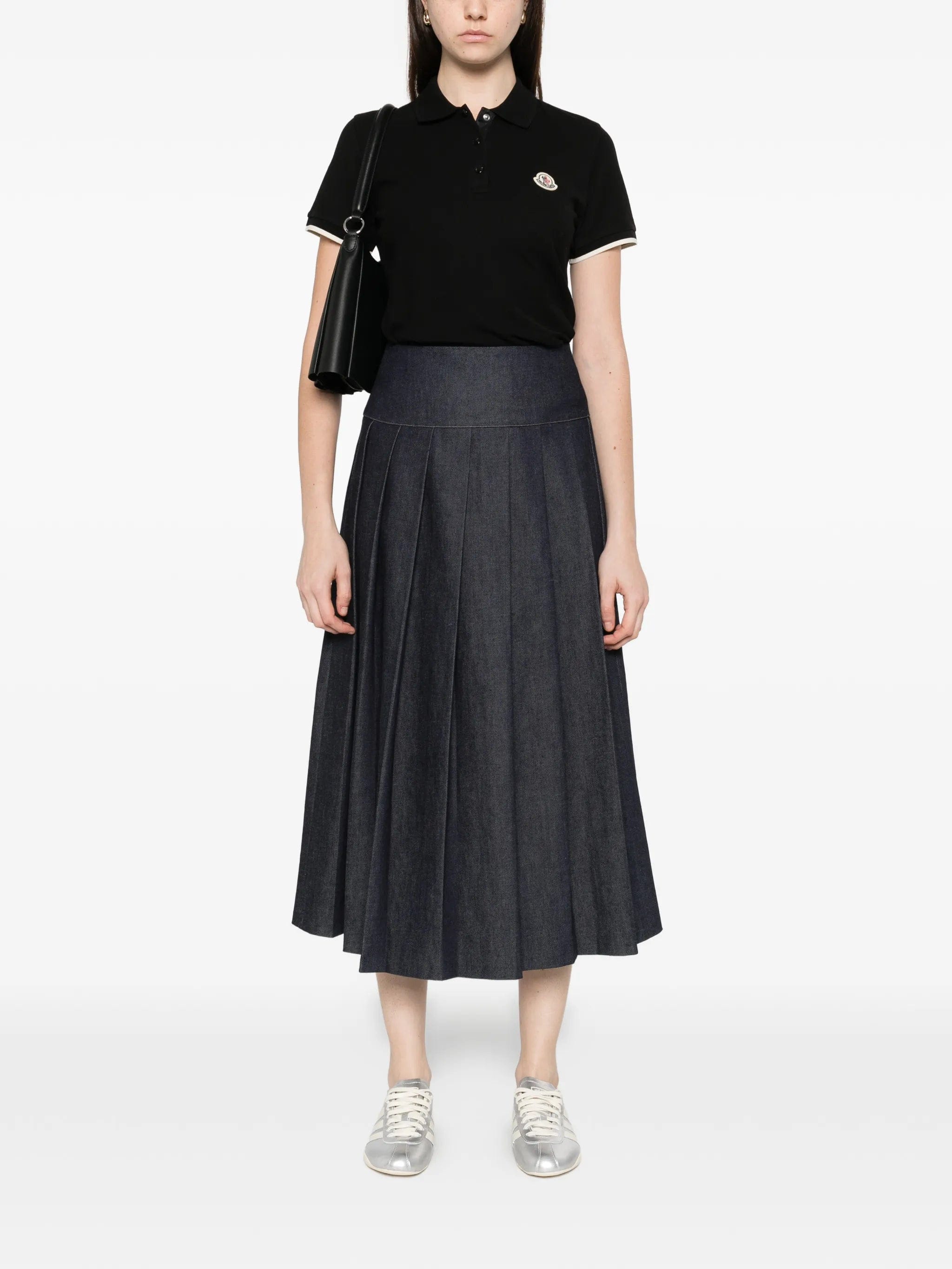 Moncler logo - patch polo shirt