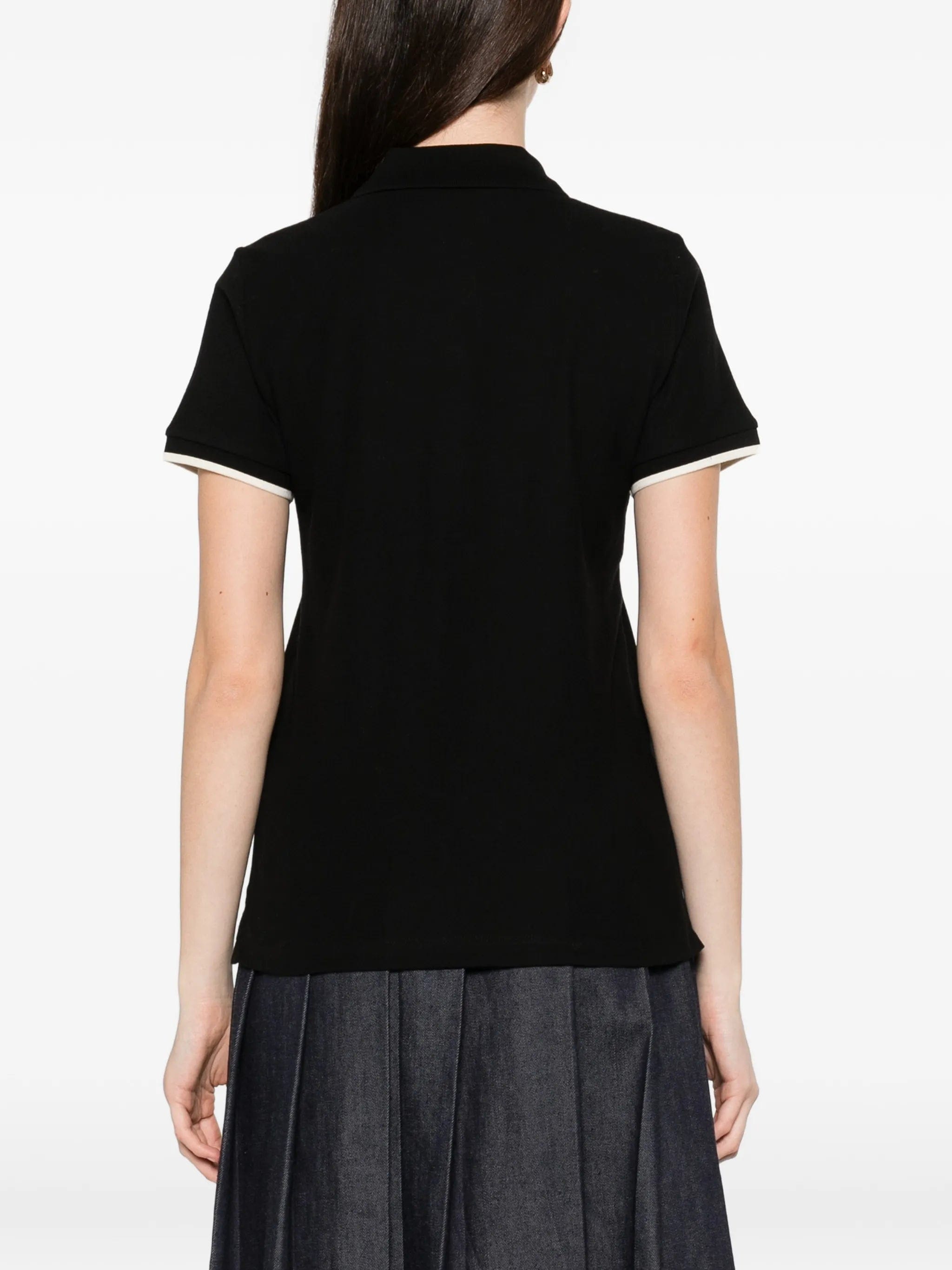Moncler logo - patch polo shirt