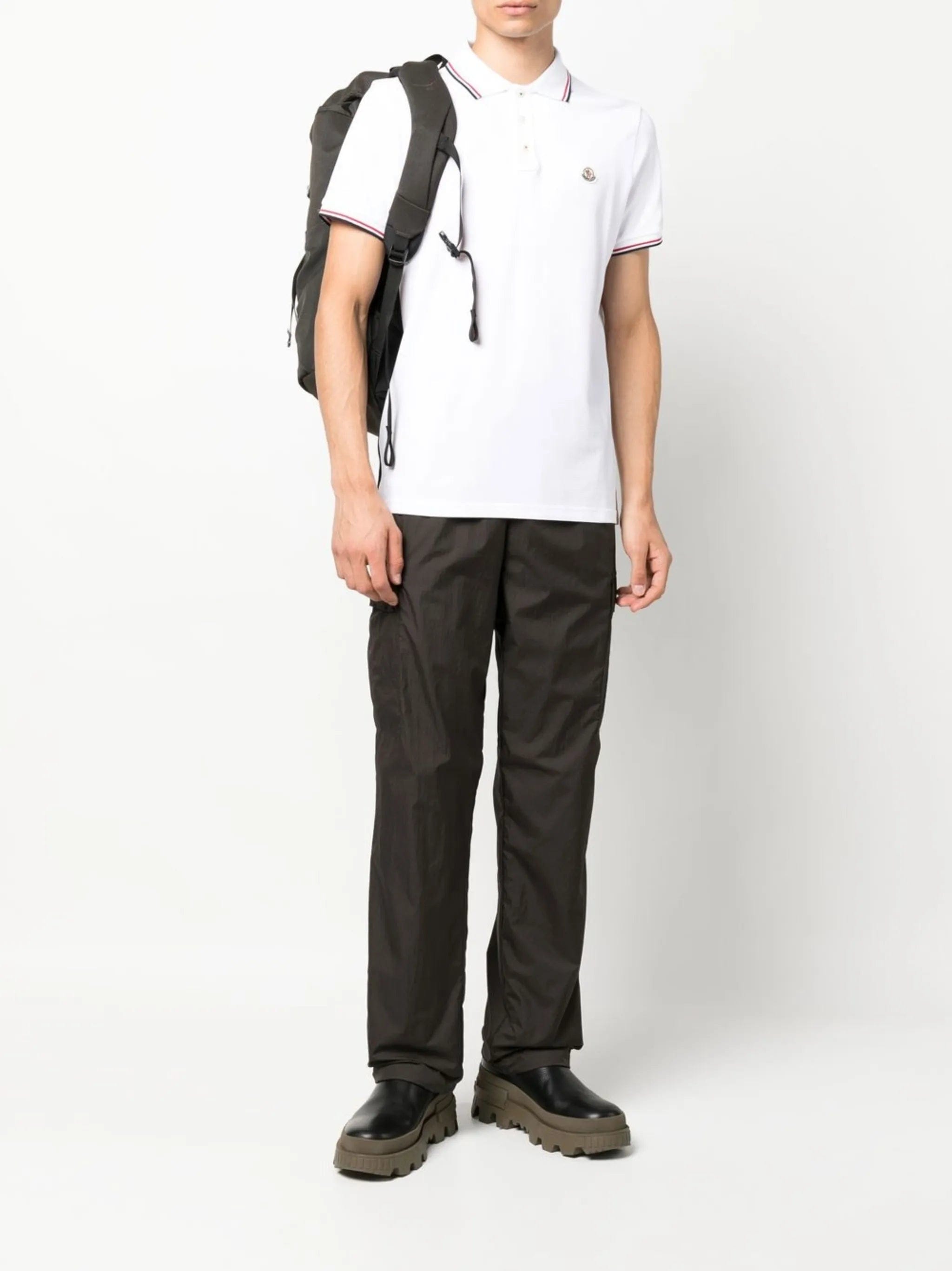 Moncler piquet polo shirt
