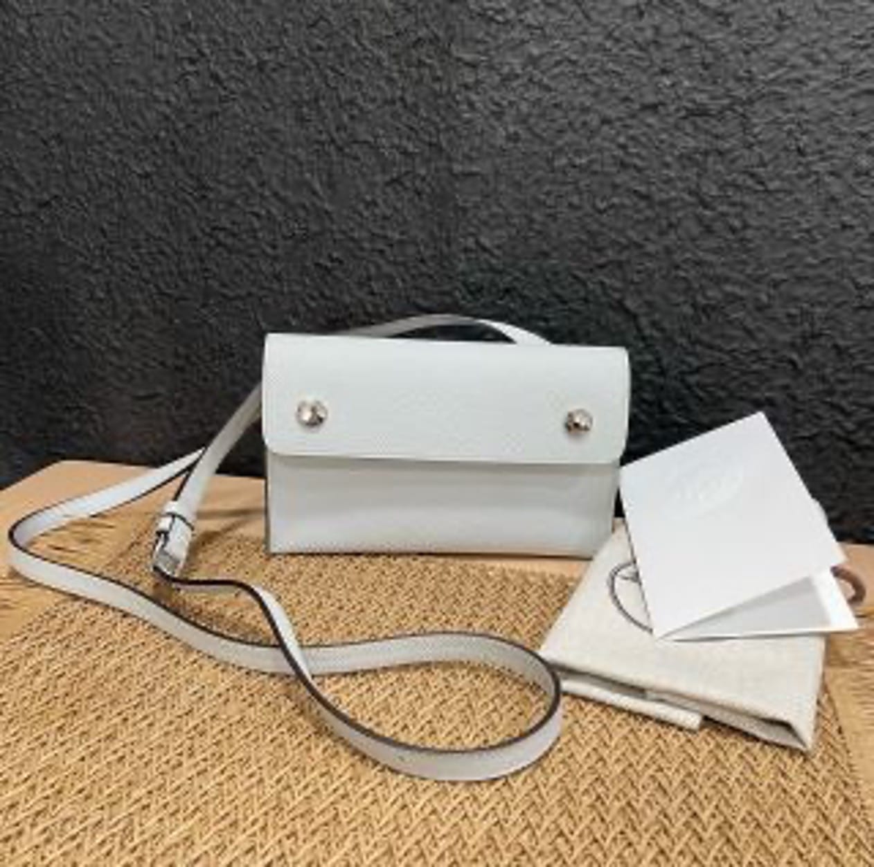 Hermes Snap wallet, Holy Grail Blue, engraved. US63638