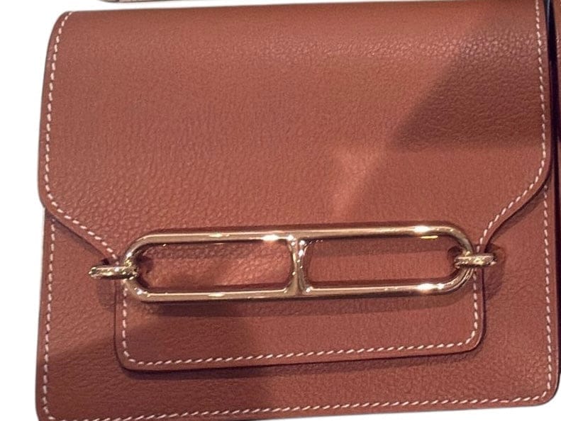 Hermes Roulis Slim Wallet in Gold Swift with GHW