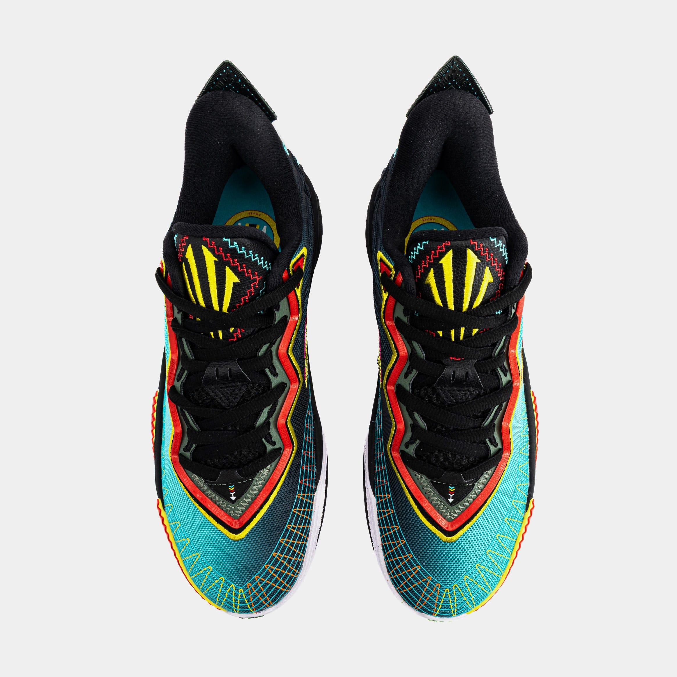 Anta Kai 2 Retro 90s Mens Basketball Shoes (Teal/Black/Orange) Final Sale