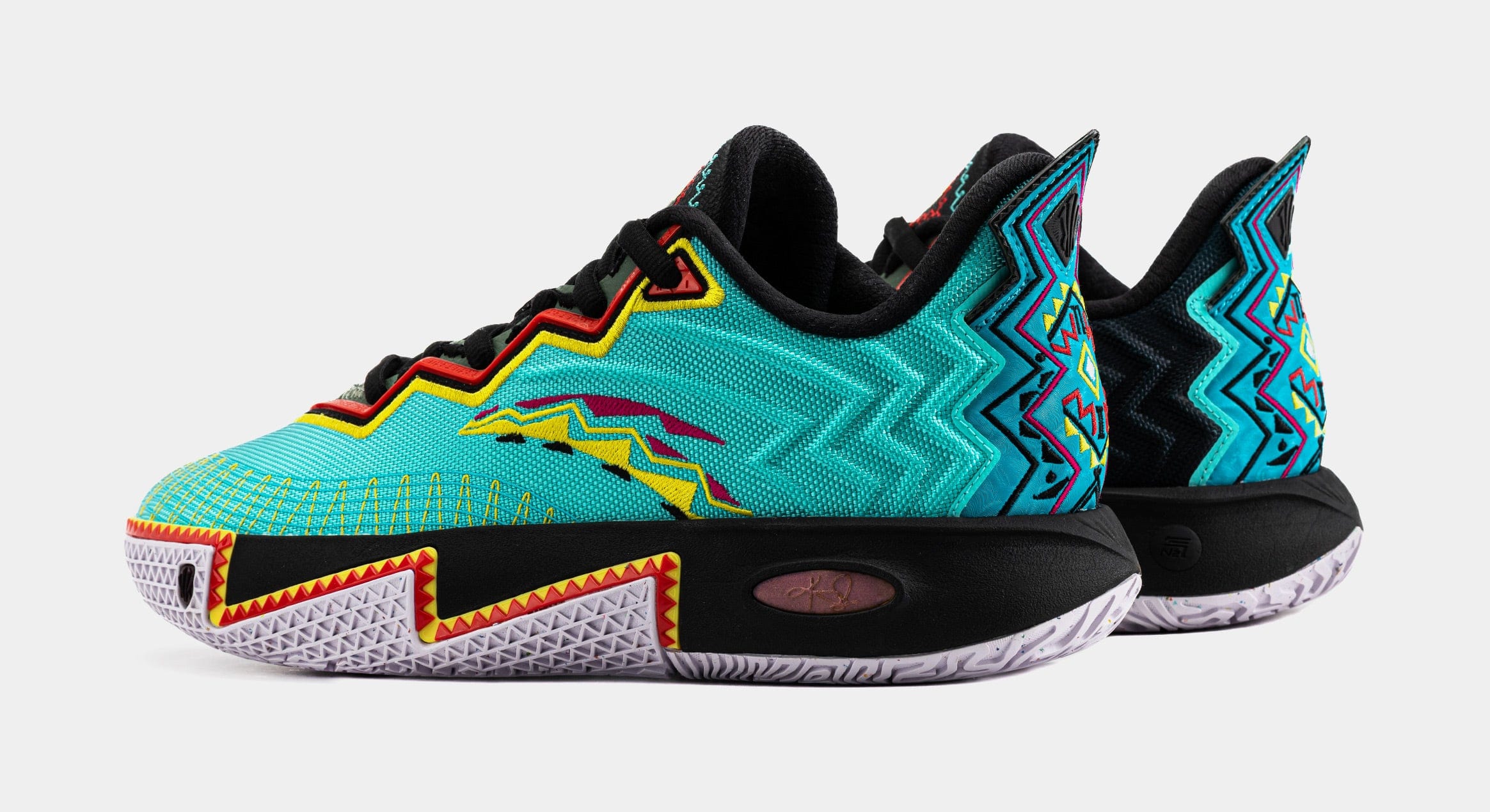 Anta Kai 2 Retro 90s Mens Basketball Shoes (Teal/Black/Orange) Final Sale