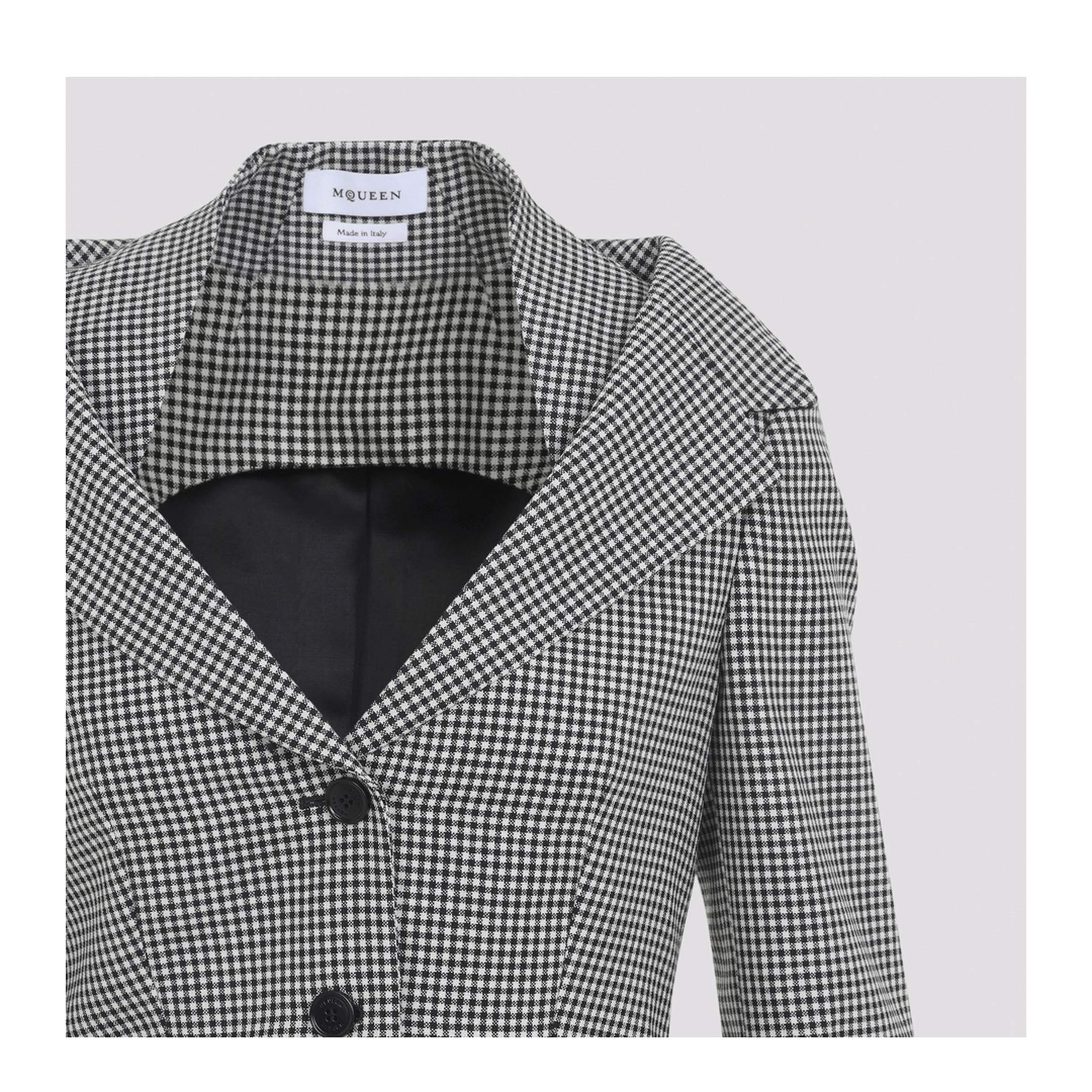 Alexander McQueen Off Shoulder Jacket Harness