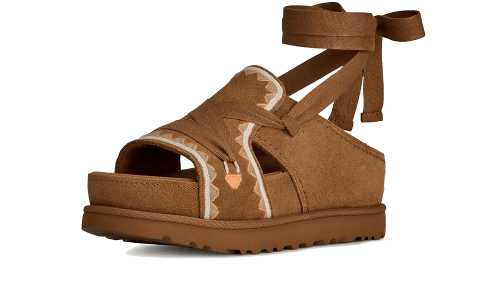 UGG Goldenstar Hi Artistitch Slide Chestnut Multi