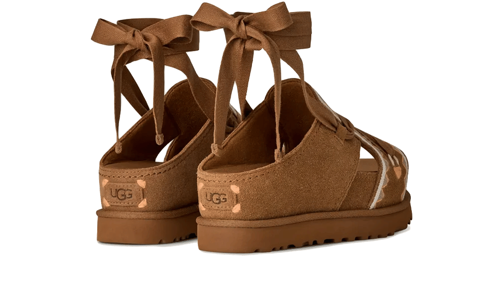 UGG Goldenstar Hi Artistitch Slide Chestnut Multi