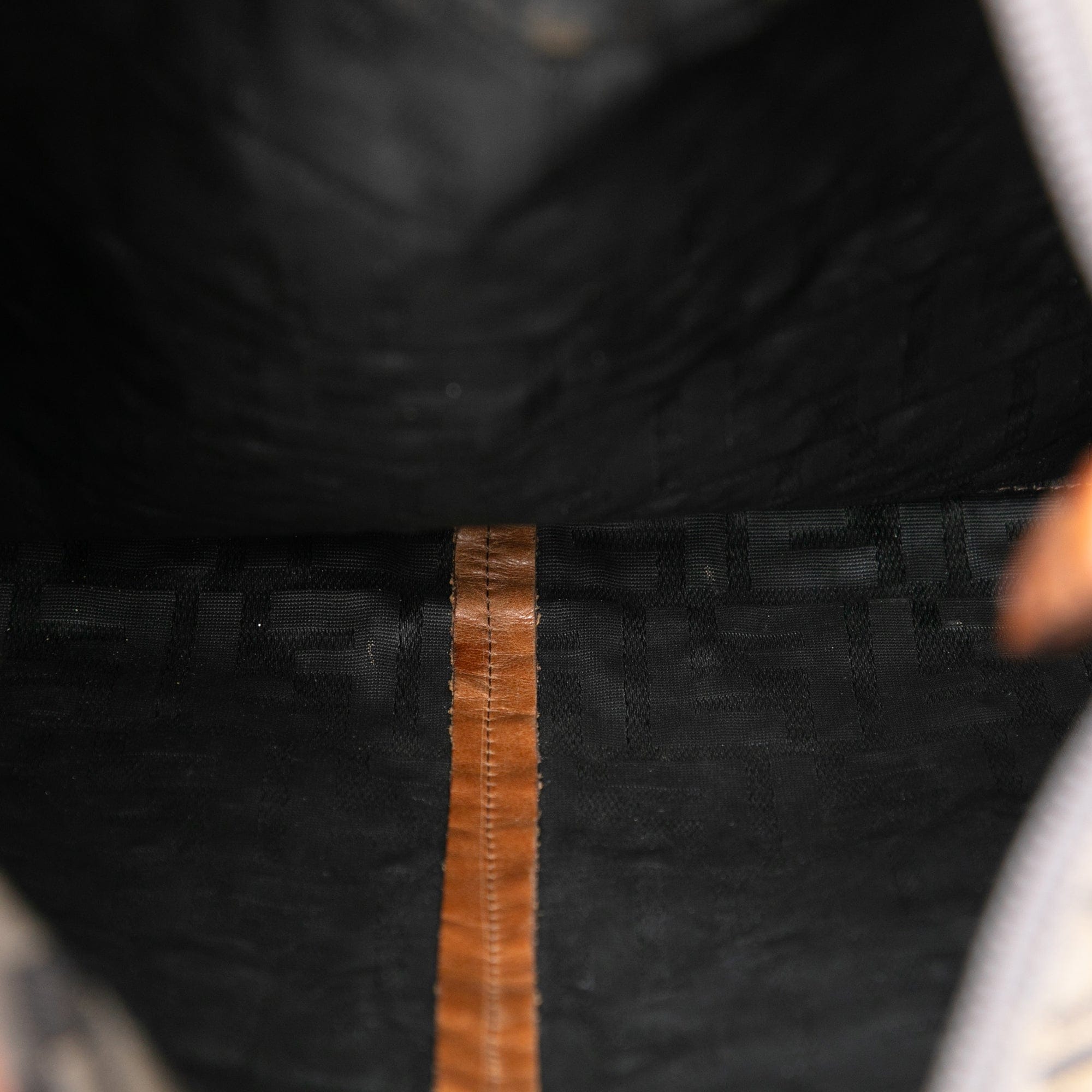 Fendi Zucca Canvas FF Flat Messenger Bag