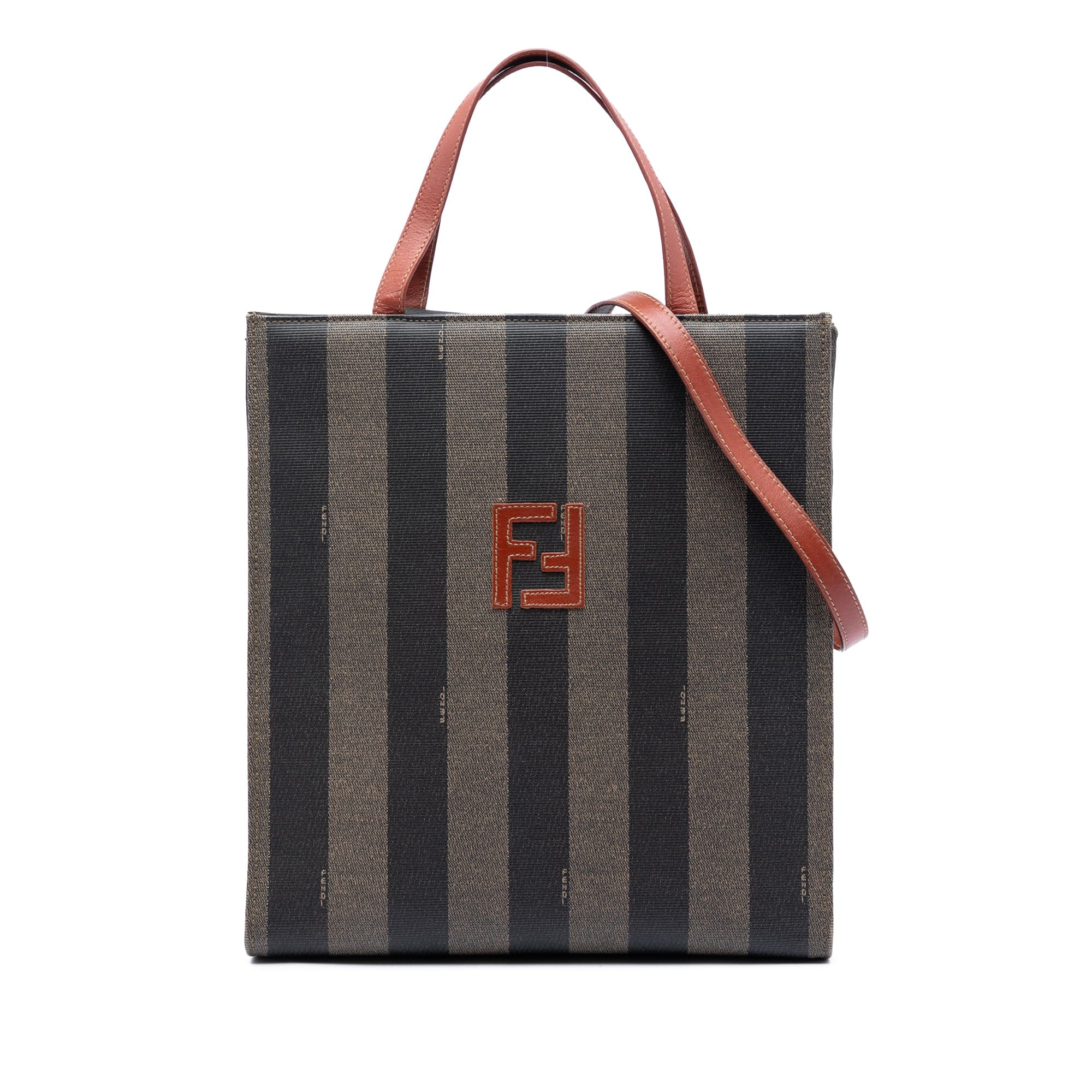 Fendi Pequin Coated Canvas FF Convertible Backpack