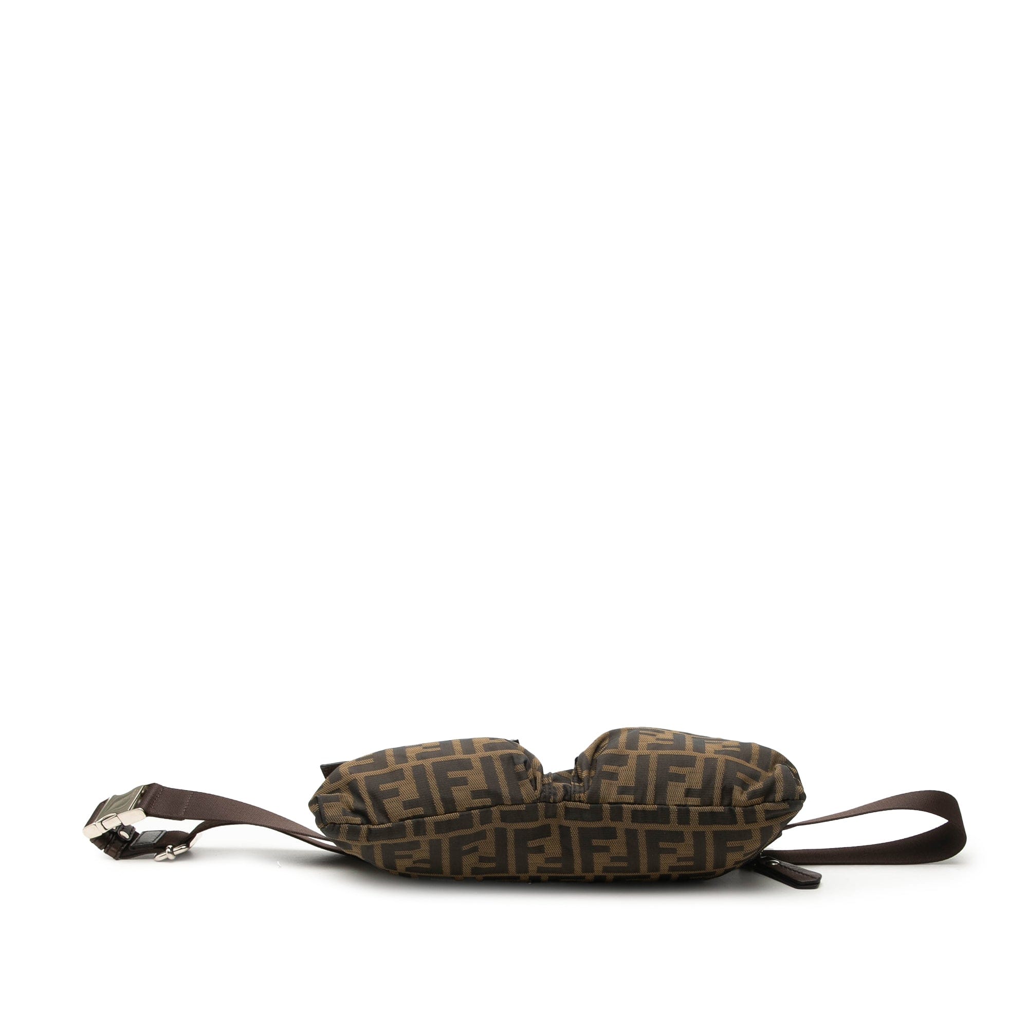 Fendi Zucca Canvas Double Pocket Belt Bag