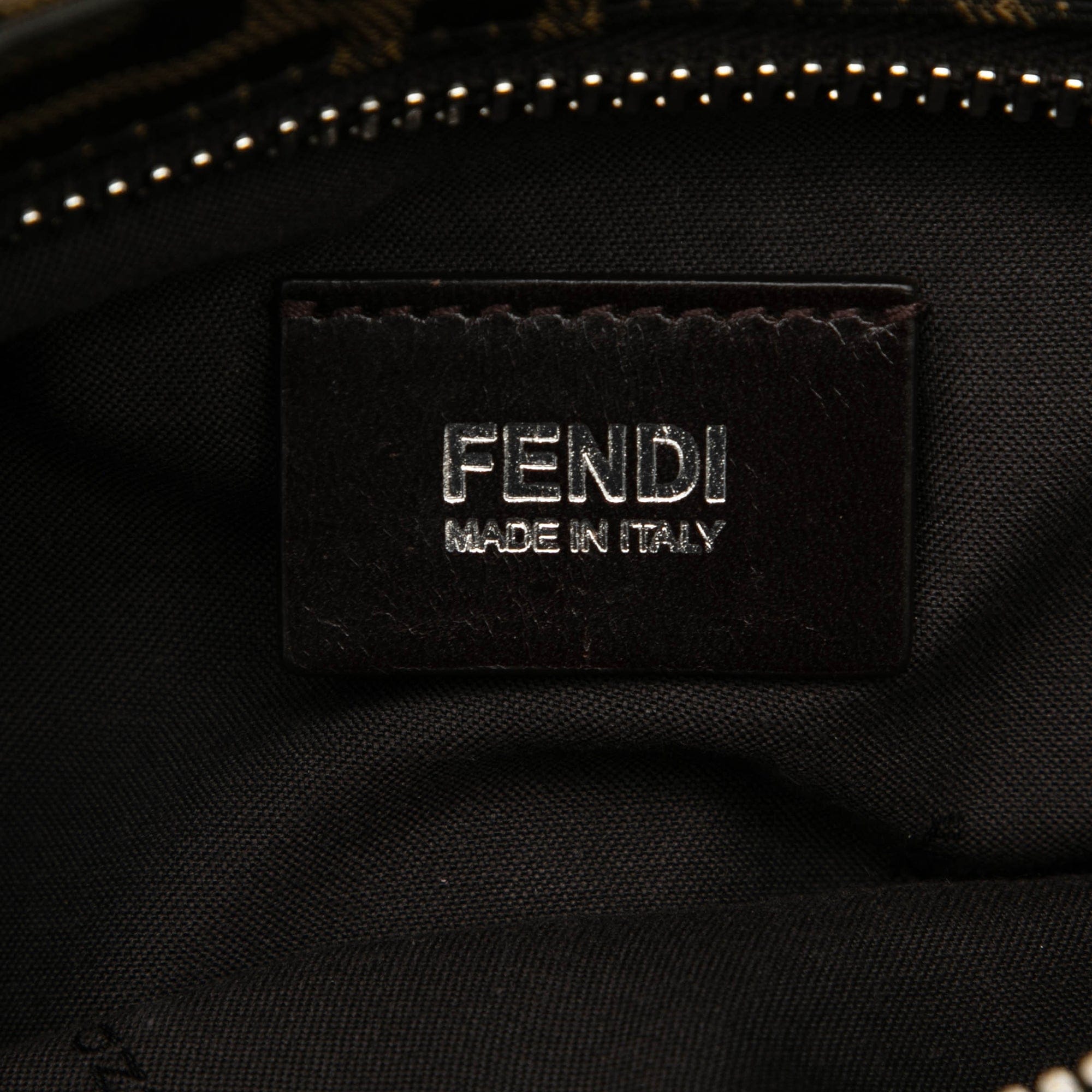 Fendi Zucca Canvas Double Pocket Belt Bag