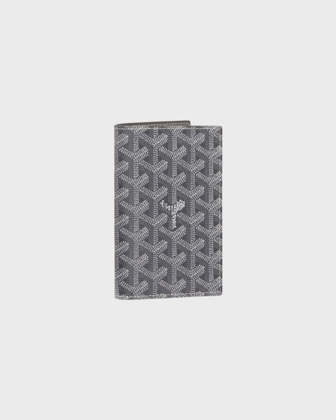 Goyard Grenelle passport cover grey