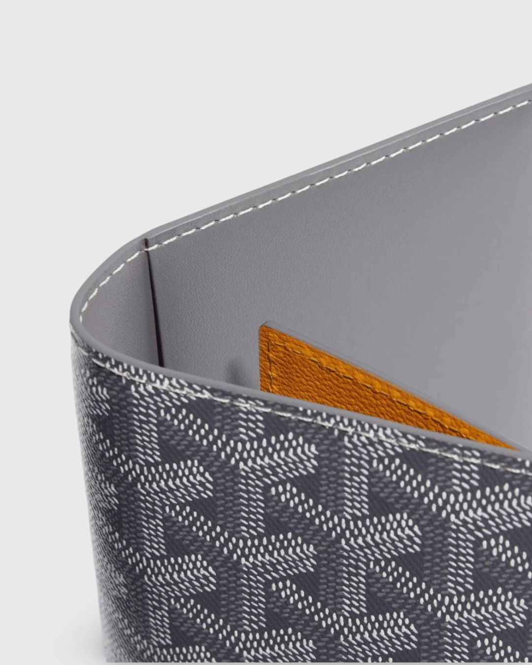 Goyard Grenelle passport cover grey