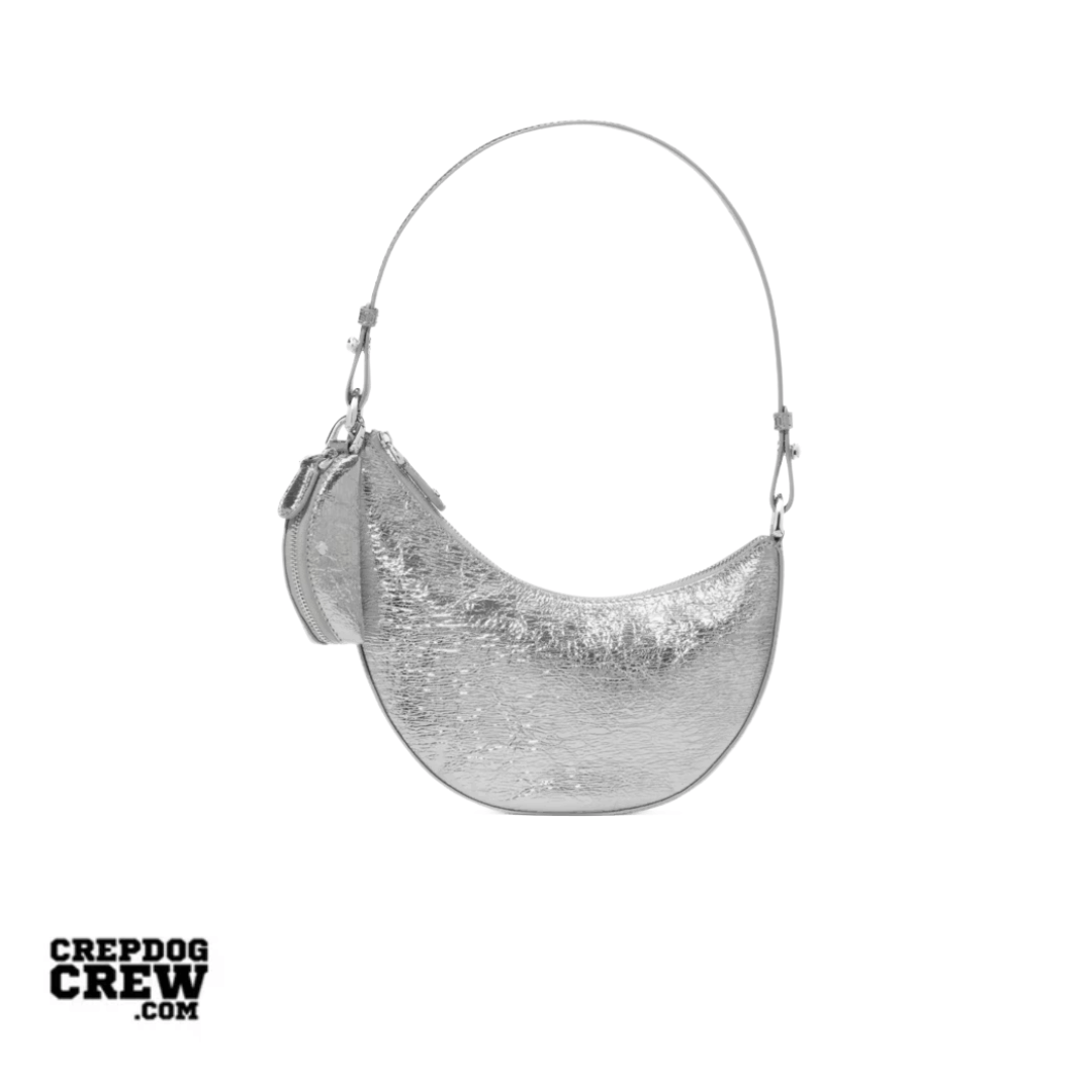 Kate Spade Duo Crinkle Metallic Mini Shoulder Bag Silver