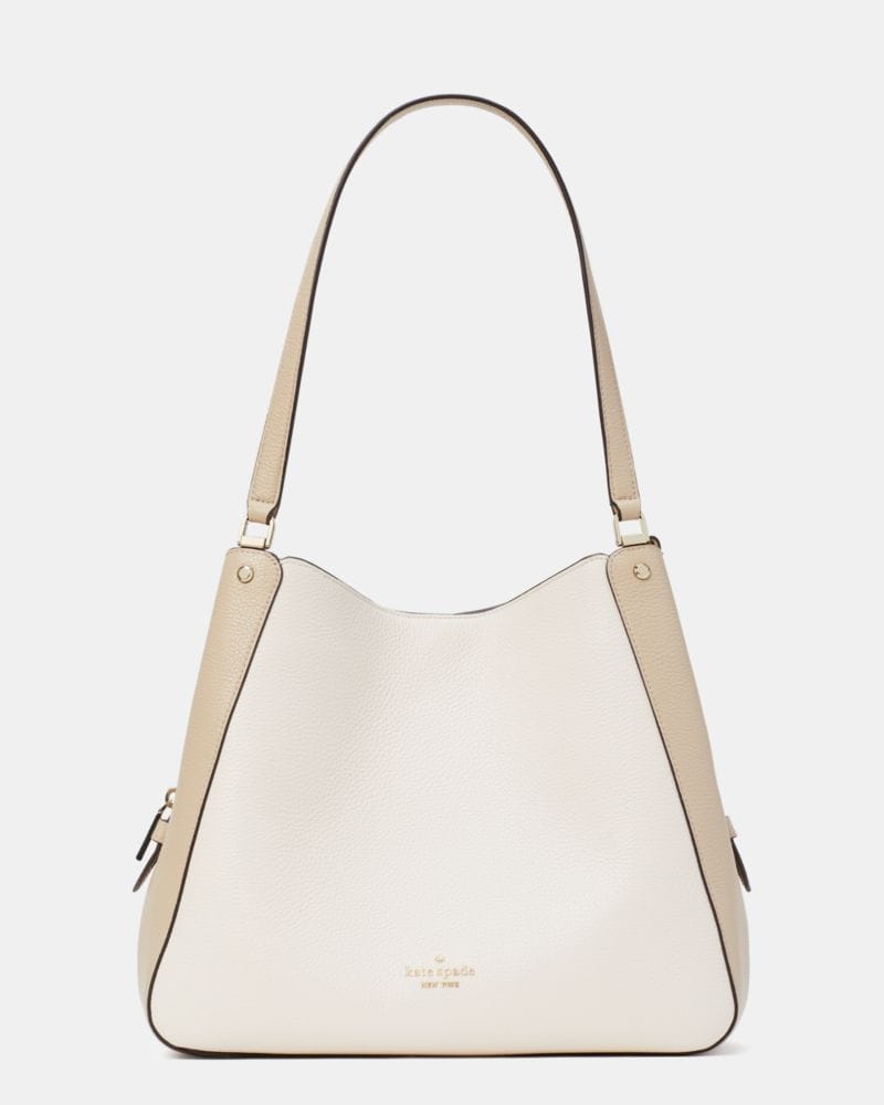 Kate Spade KateSpade Leila Medium Triple Compartment Shoulder Bag Light Sand Multi