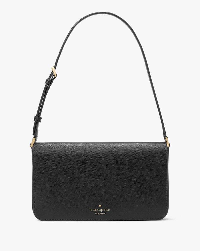 Kate Spade KateSpade Staci Flap Medium Shoulder Bag Black