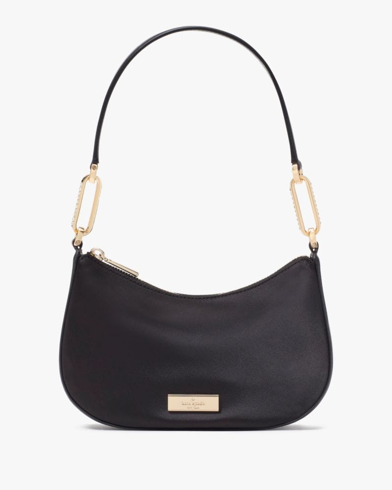 Kate Spade KateSpade Nina Satin Shoulder Bag Black