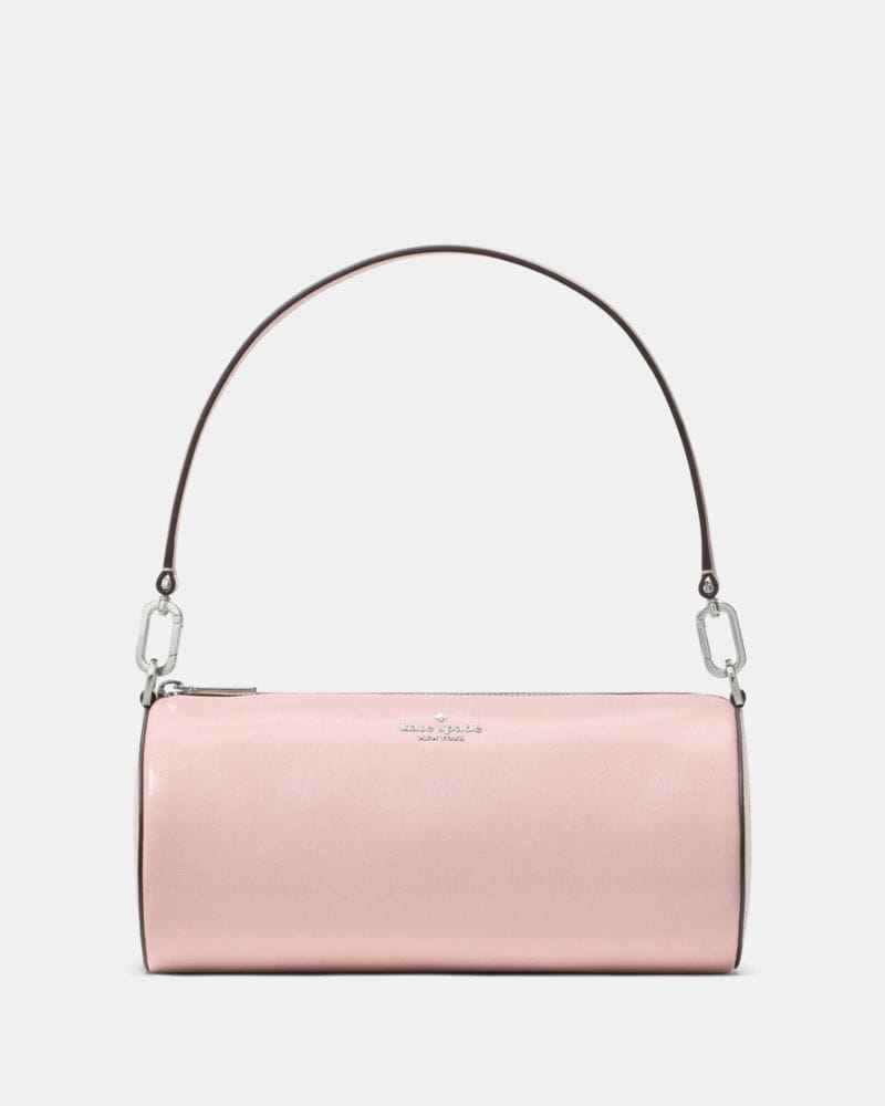 Kate Spade KateSpade Roulette Glazed Leather Medium Shoulder Bag Tutu Pink